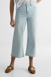 Jeans barrel taille haute – Femme && DENIM PALE