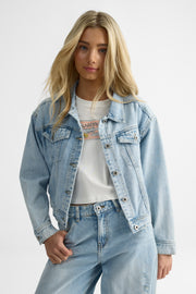 Veston en denim classique – Ado fille && DENIM PALE