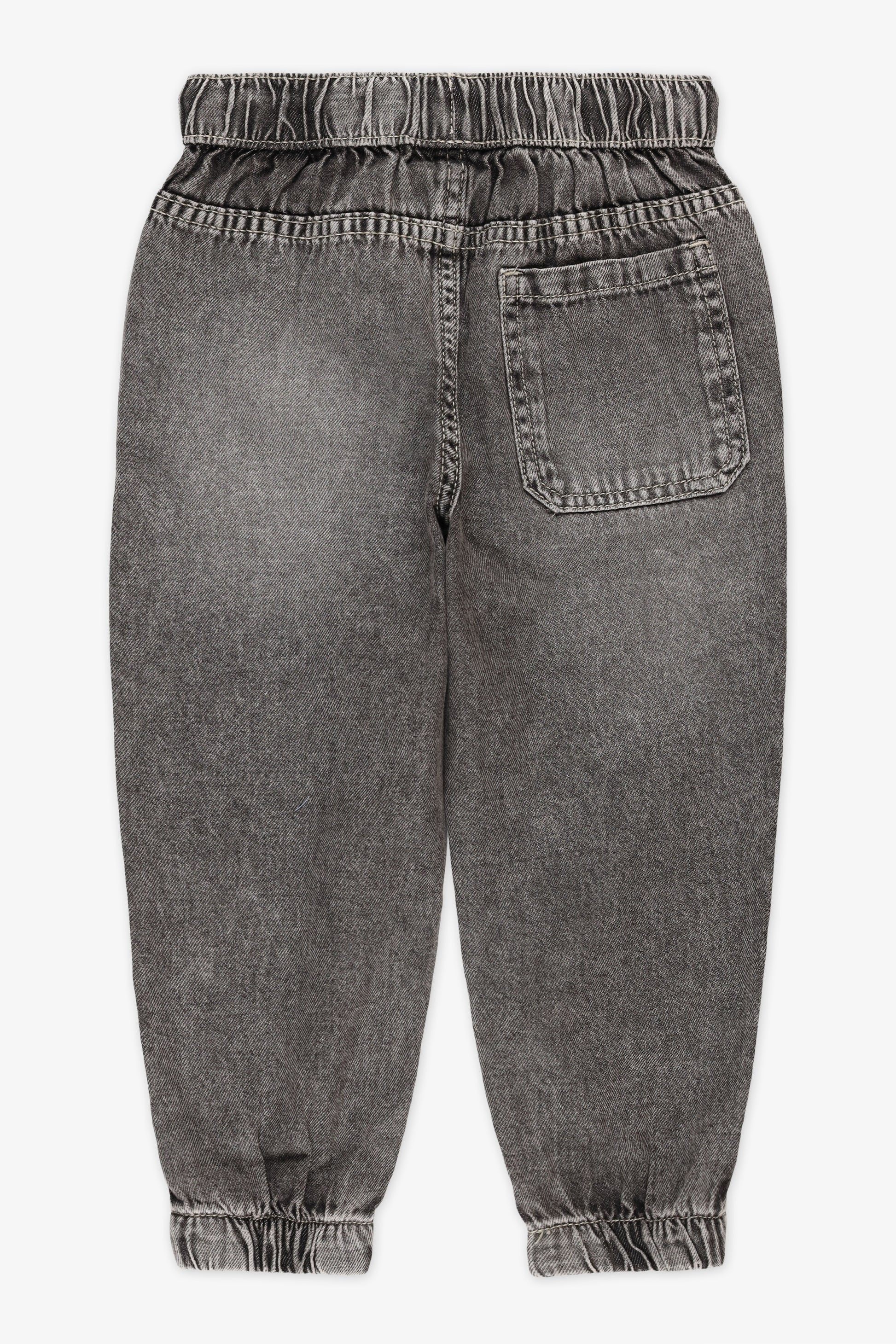 Jeans léger avec élastique et poches - Ado fille && DENIM GRIS