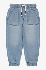 Jeans léger avec élastique – Bébé garçon && DENIM PALE