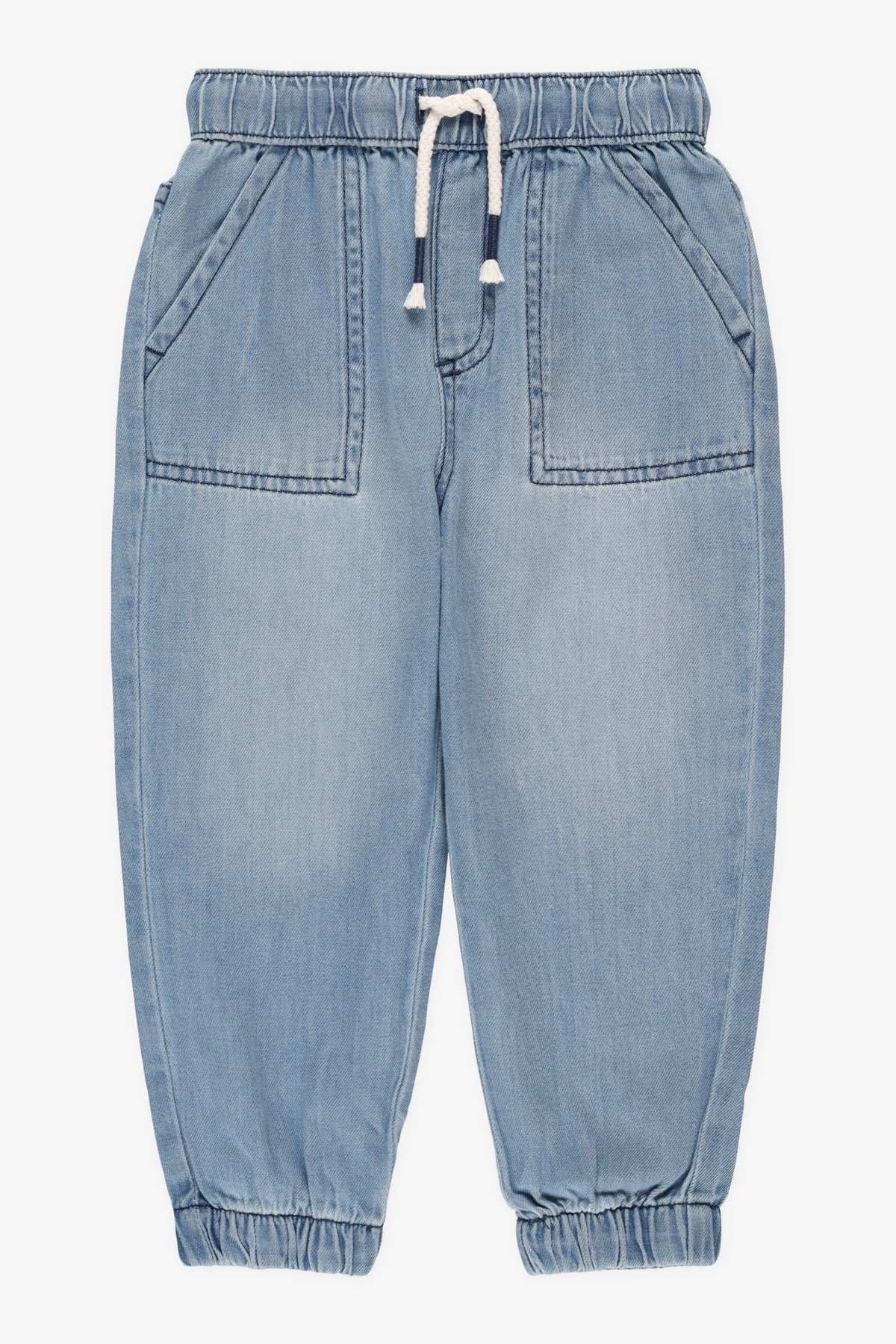 Jeans léger avec élastique – Bébé garçon && DENIM PALE