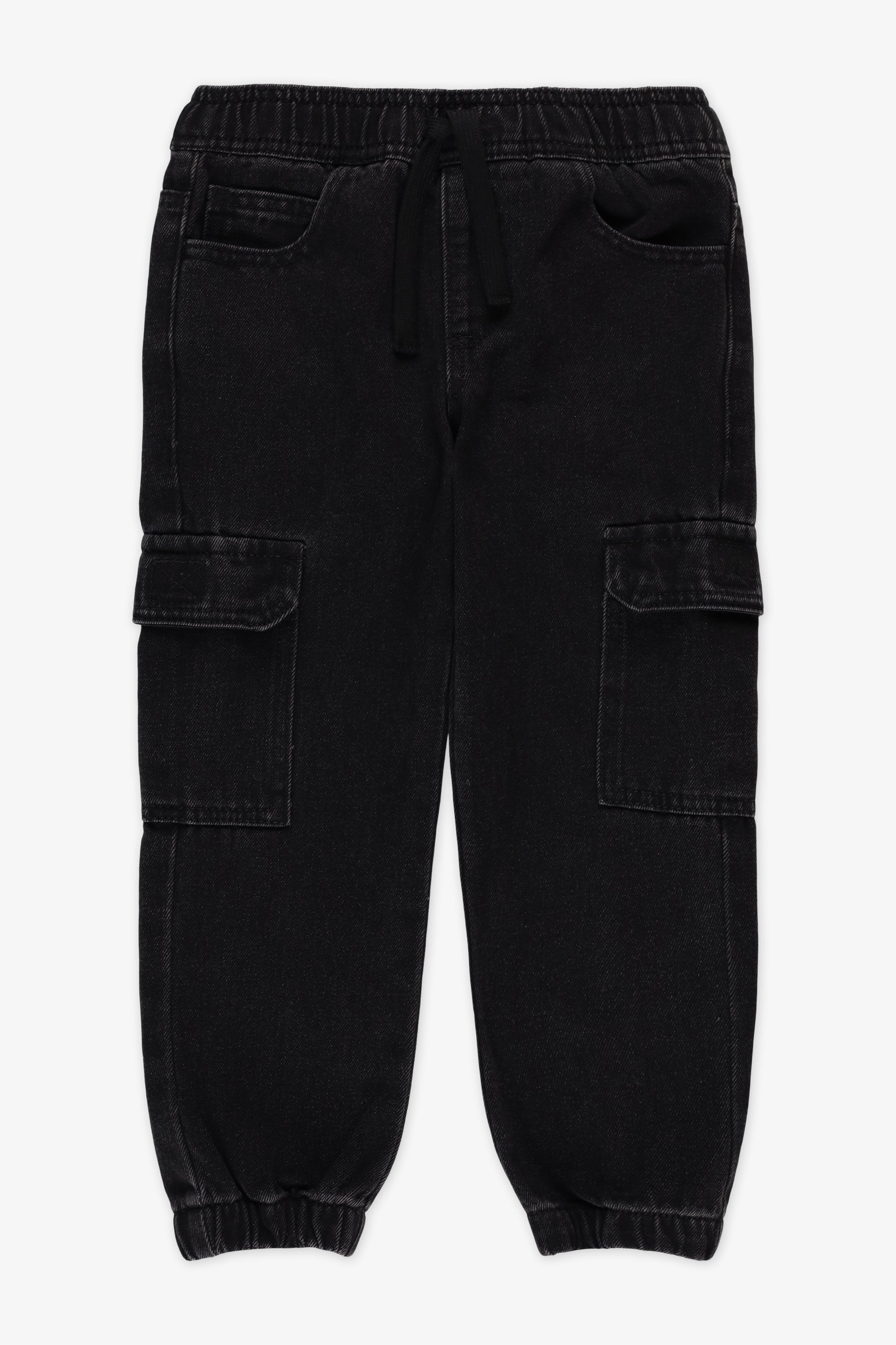 Jogger denim avec poches cargo - Bébé garçon && DENIM NOIR