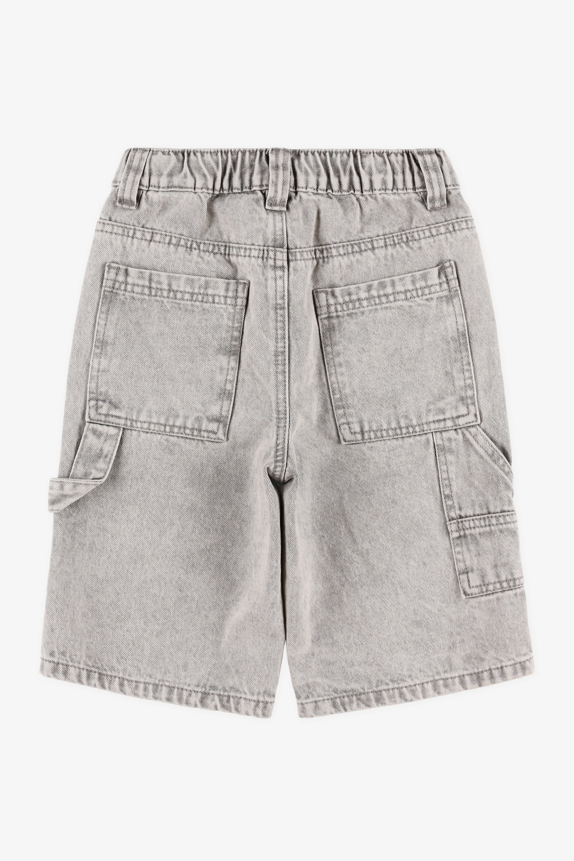 Bermuda en denim baggy - Enfant garçon && DENIM GRIS