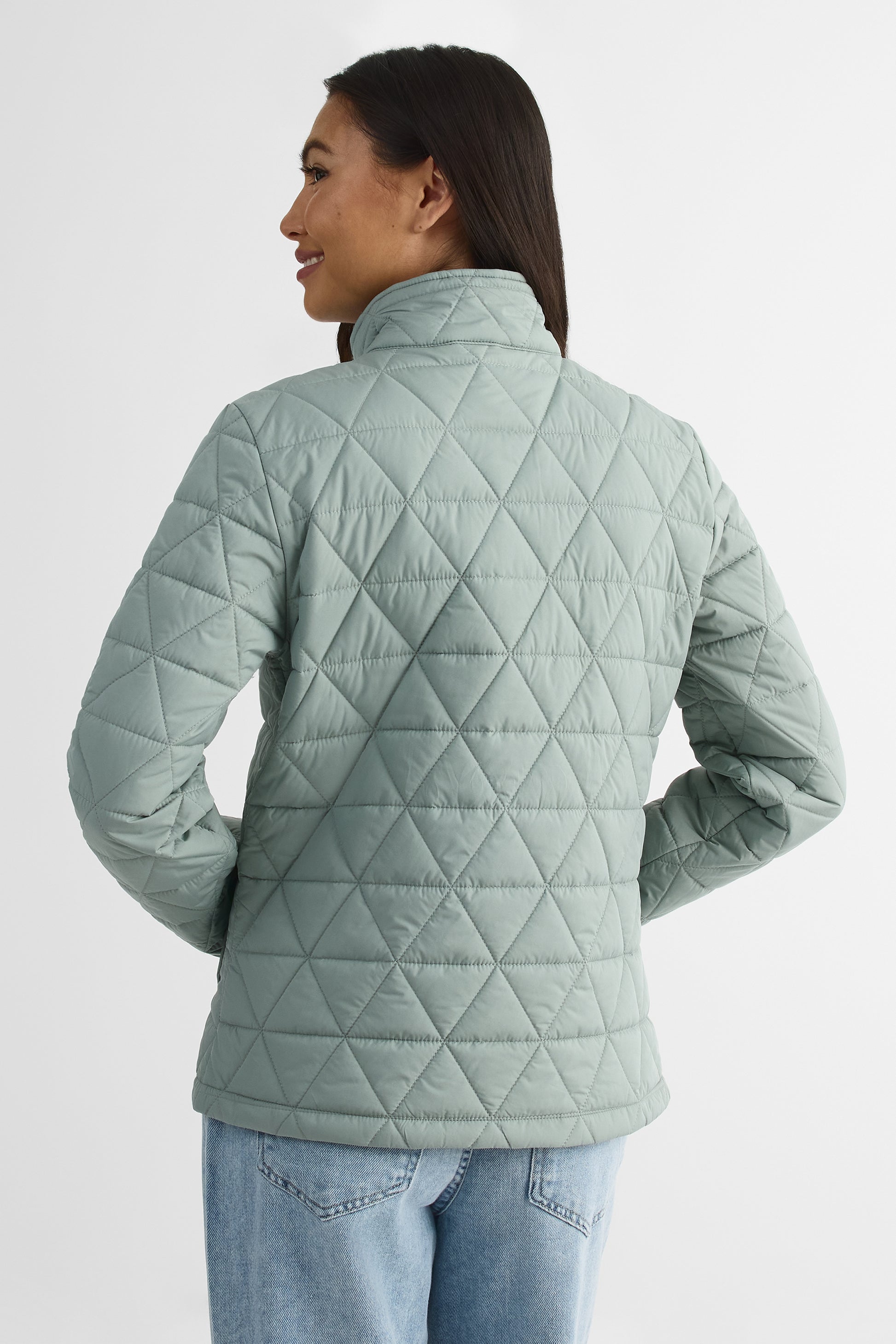 Manteau packable matelassé résistant à l'eau - Ado garçon && VERT DE GRIS