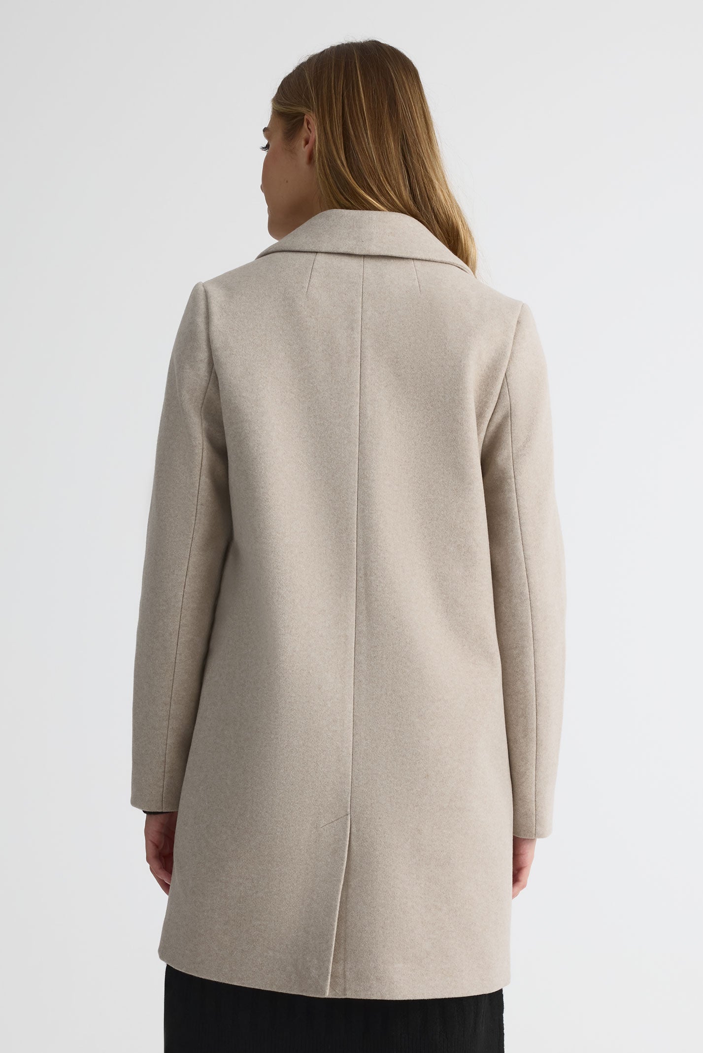 Manteau de ville style veston – Femme && OATMEAL
