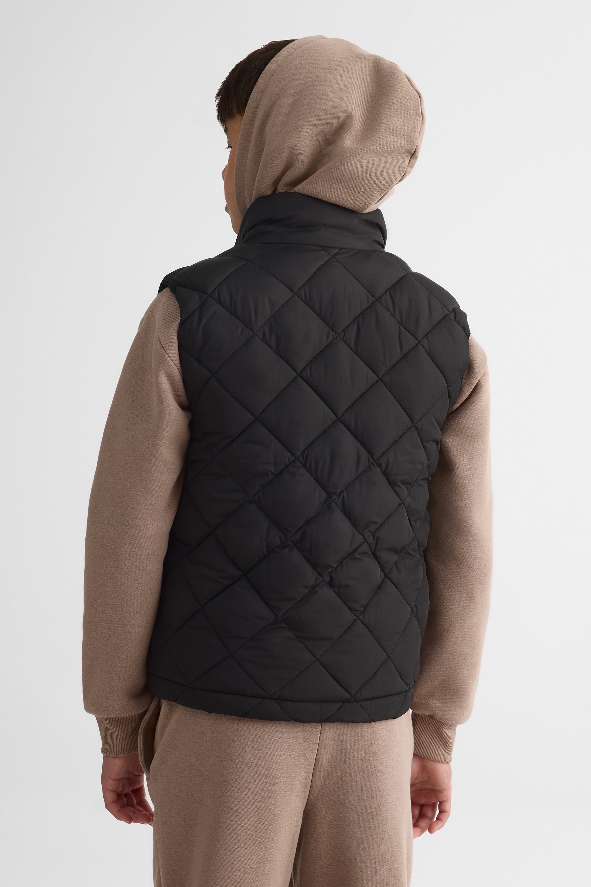 Veste légère isolée avec col montant - Ado garçon && NOIR