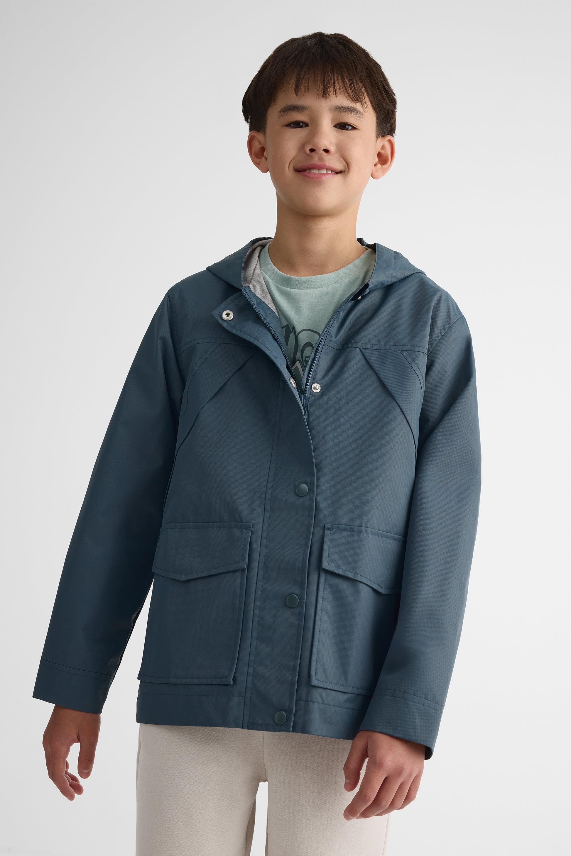 Manteau doublé résistant à l'eau - Ado garçon && MARIN