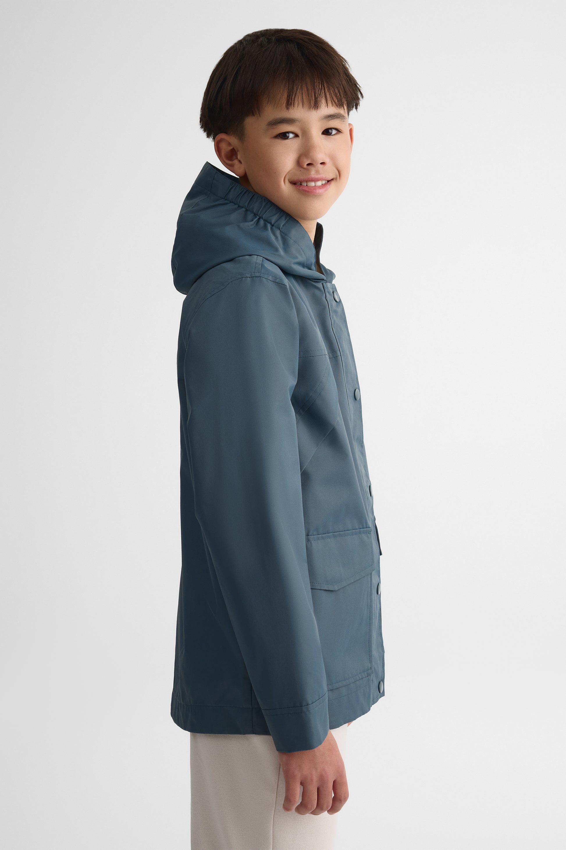 Manteau doublé résistant à l'eau - Ado garçon && MARIN
