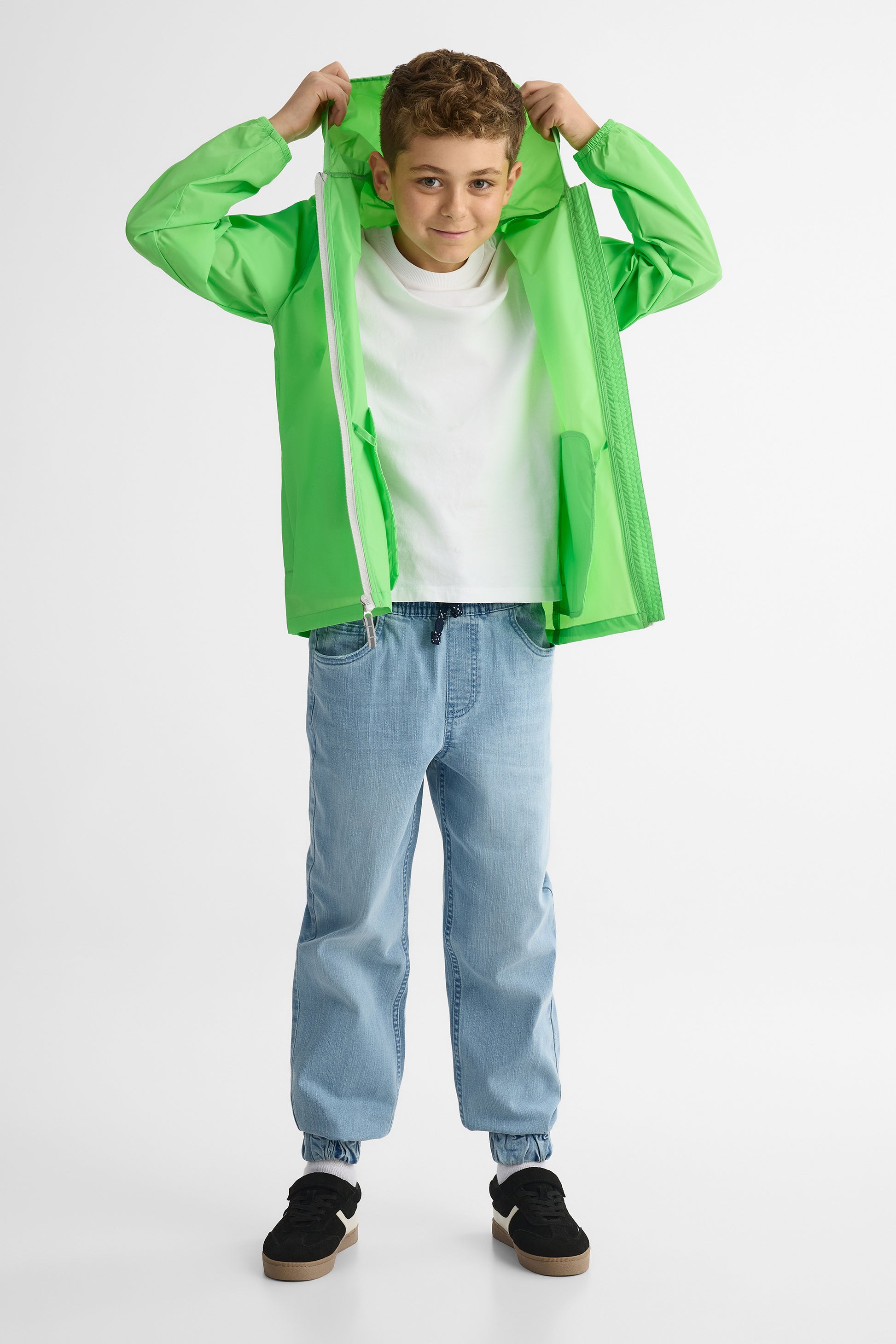 Manteau K-way compressible uni - Ado fille && VERT