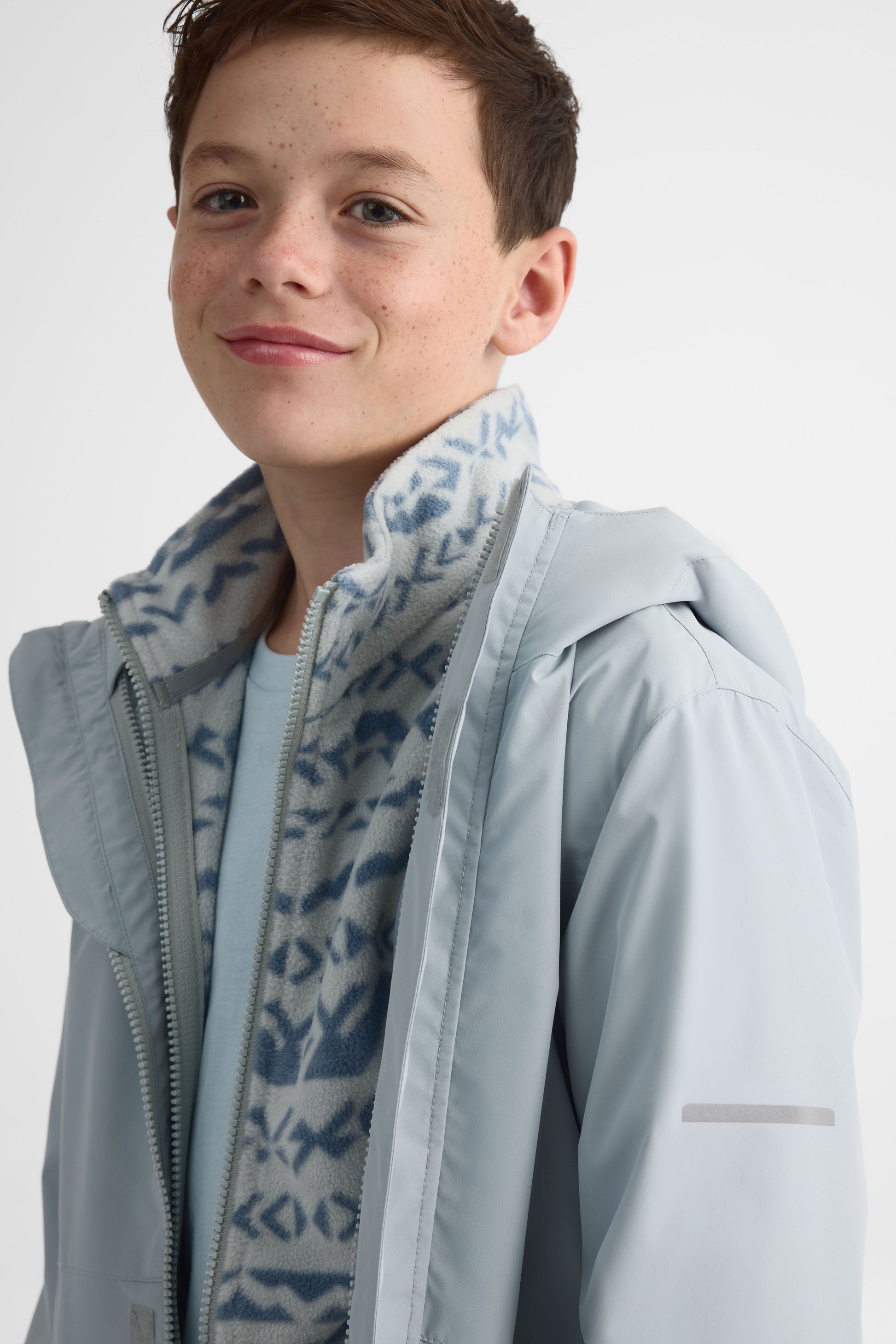 Manteau 3-en-1 résistant à l'eau - Ado garçon && VERT DE GRIS