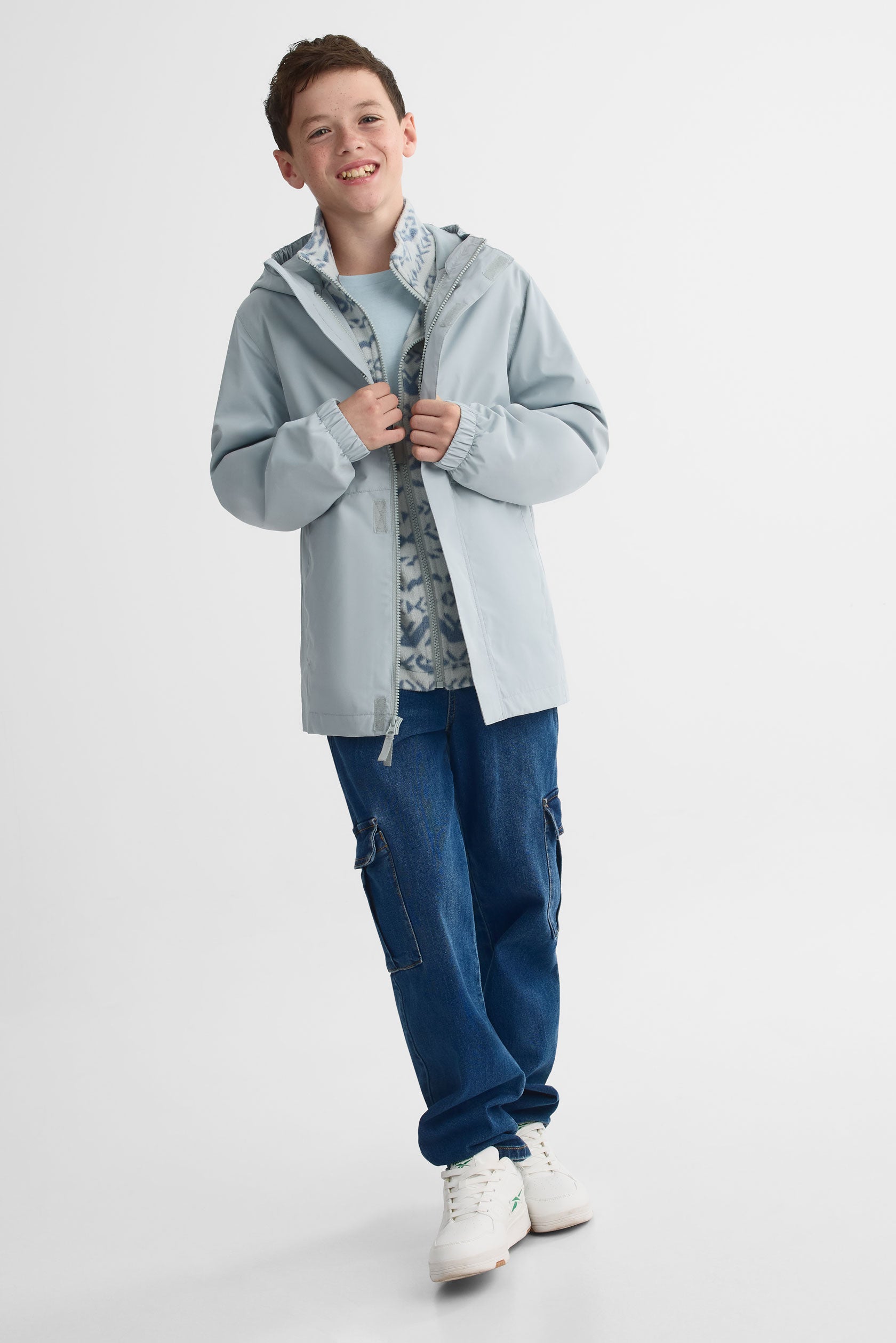 Manteau 3-en-1 résistant à l'eau - Ado garçon && VERT DE GRIS