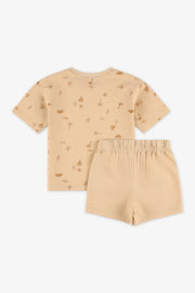 Ensembles 2 pièces 2T-3T - Bébé garçon && TAUPE MULTI