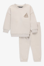 Ensemble 2 pièces, chandail et pantalon - Bébé garçon && BEIGE