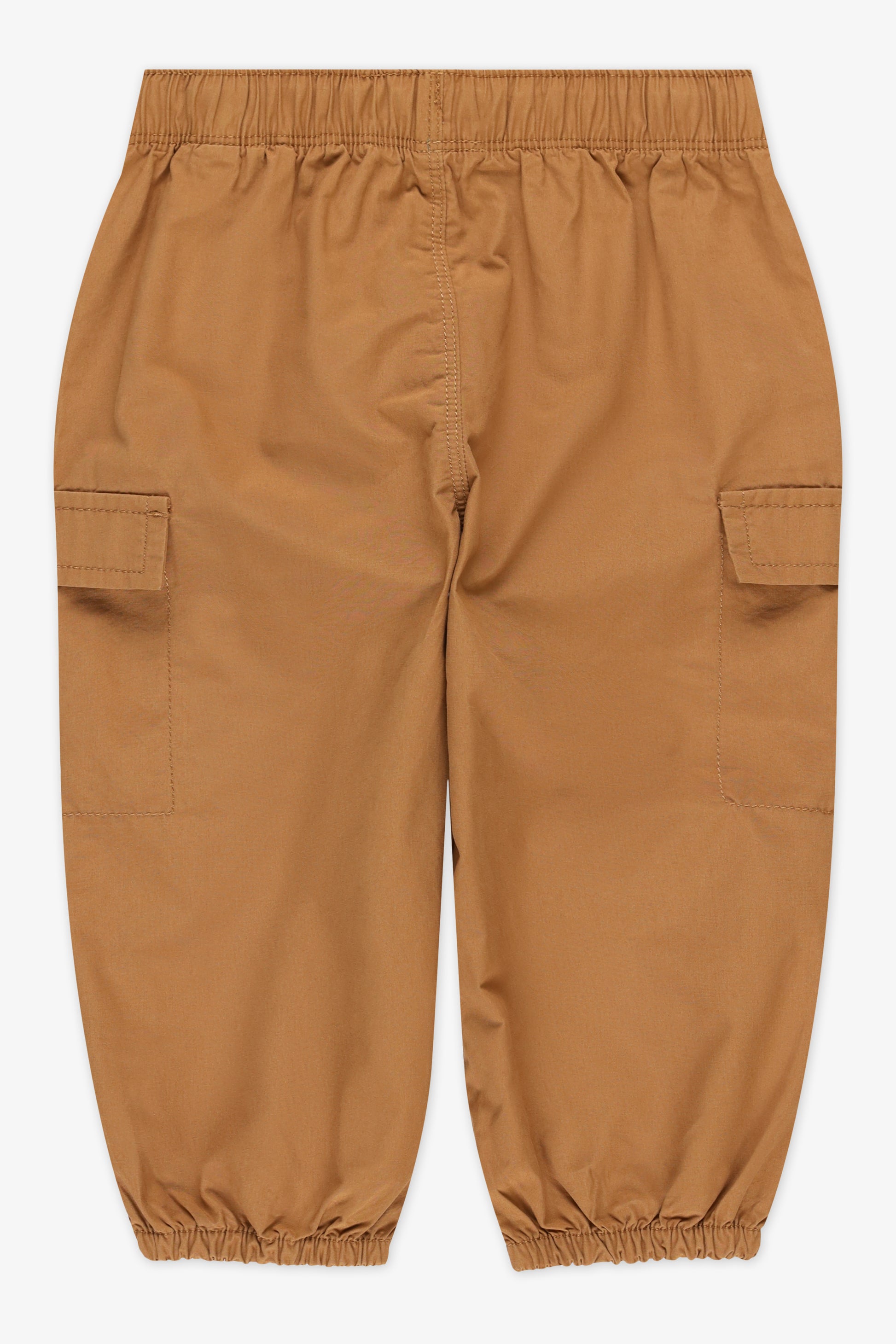 Pantalon parachute élastique en poplin - Bébé garçon && BRUN