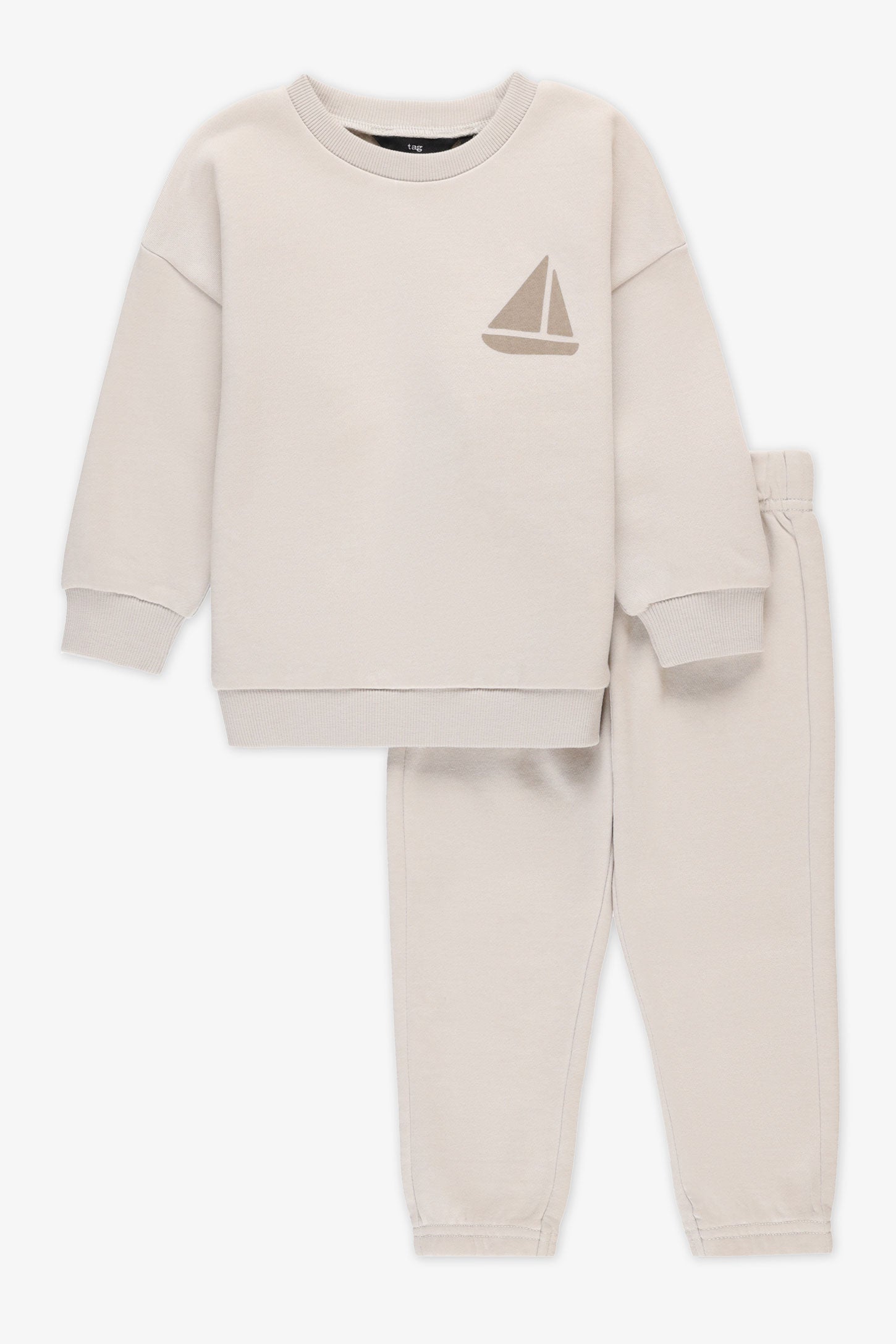 Ensemble 2 pièces, chandail et pantalon - Bébé garçon && BEIGE
