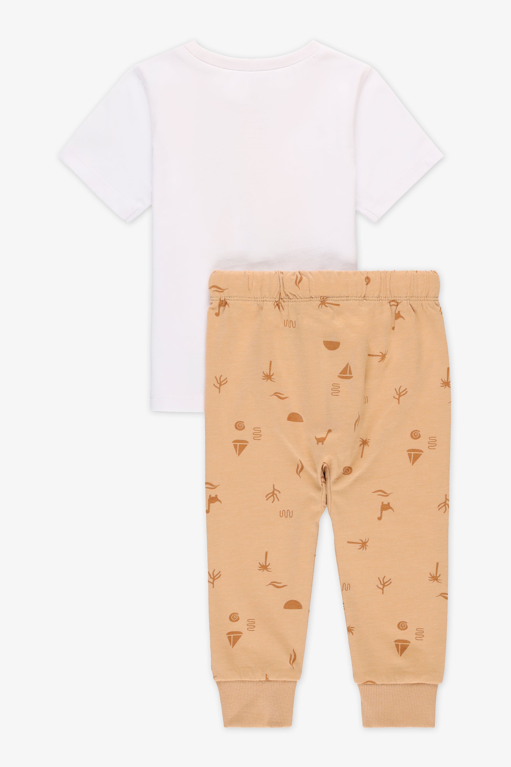 Ensemble 2 Mcx Chandail & Jogger - Bébé garçon && BLANC
