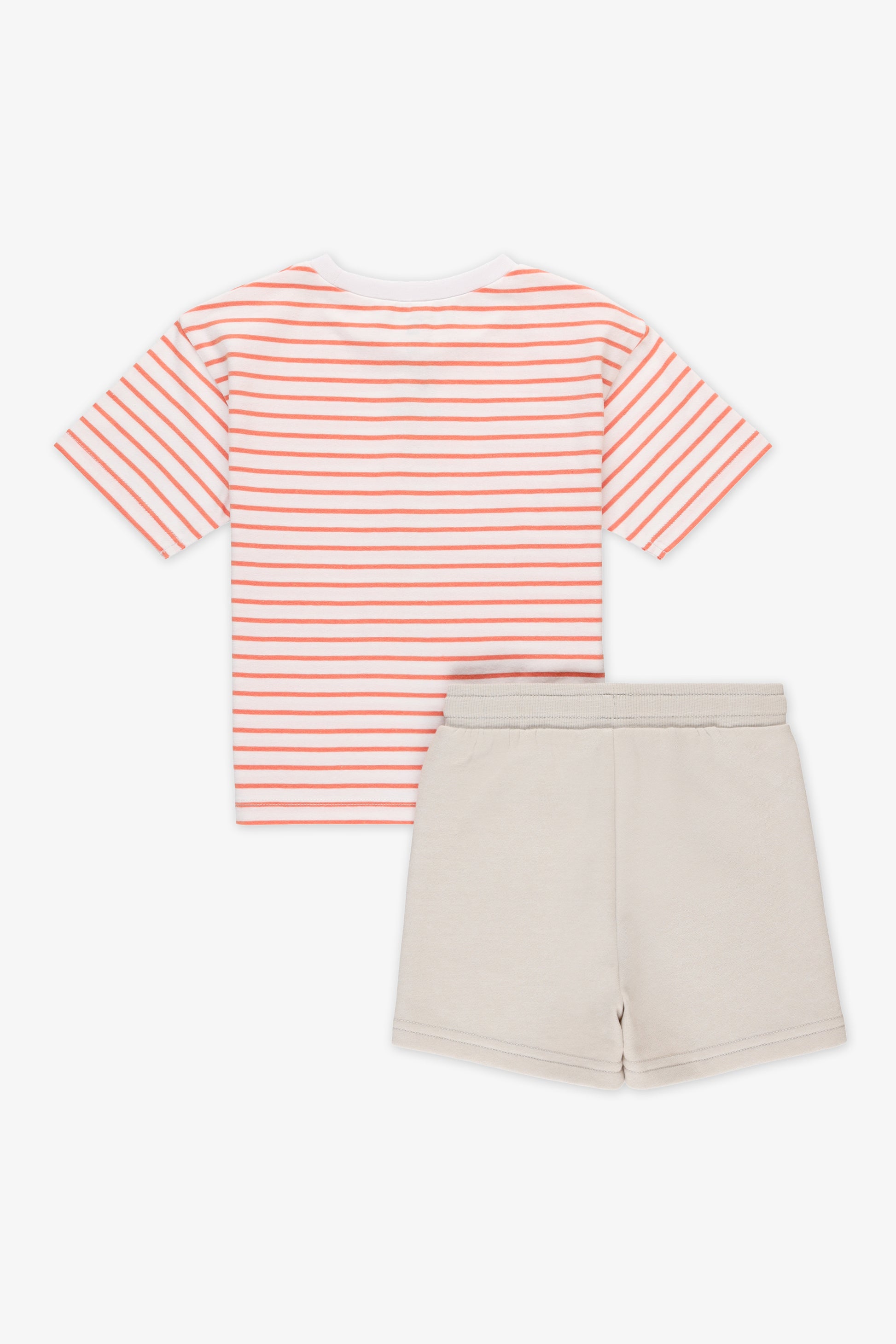 Ensemble 2 pièces, chandail et short - Bébé garçon && ORANGE MULTI