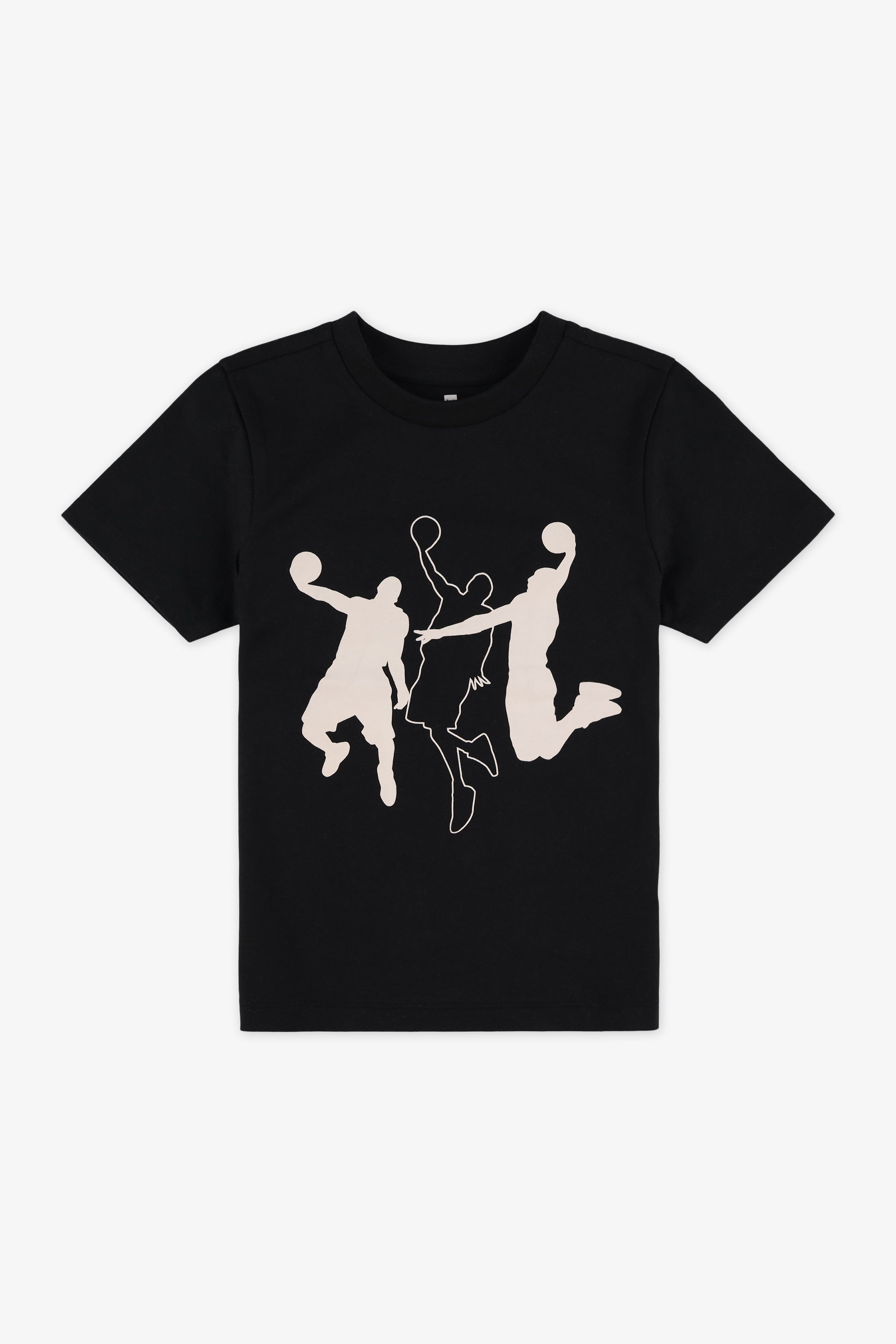 Chandail m/courtes uni avec imprimé - Enfant garçon 2/20$ && NOIR