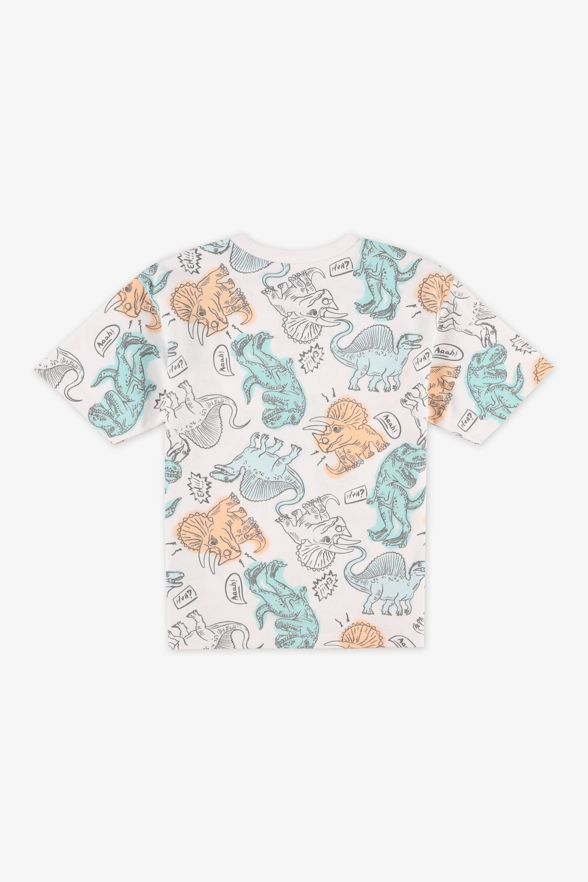 Chandail m/courtes boxy imprimé - Enfant garçon 2/20$ && BLANC MULTI