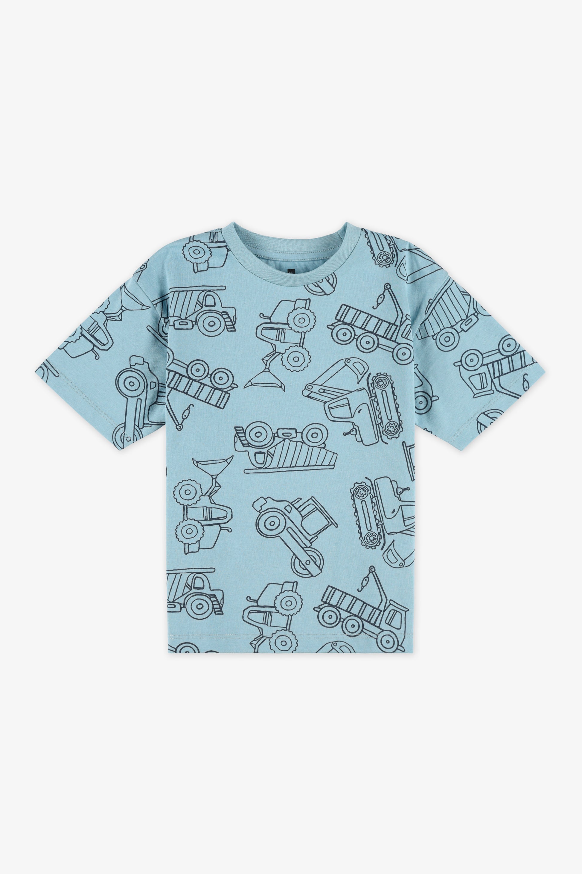 Chandail m/courtes boxy imprimé - Enfant garçon 2/20$ && BLEU MULTI