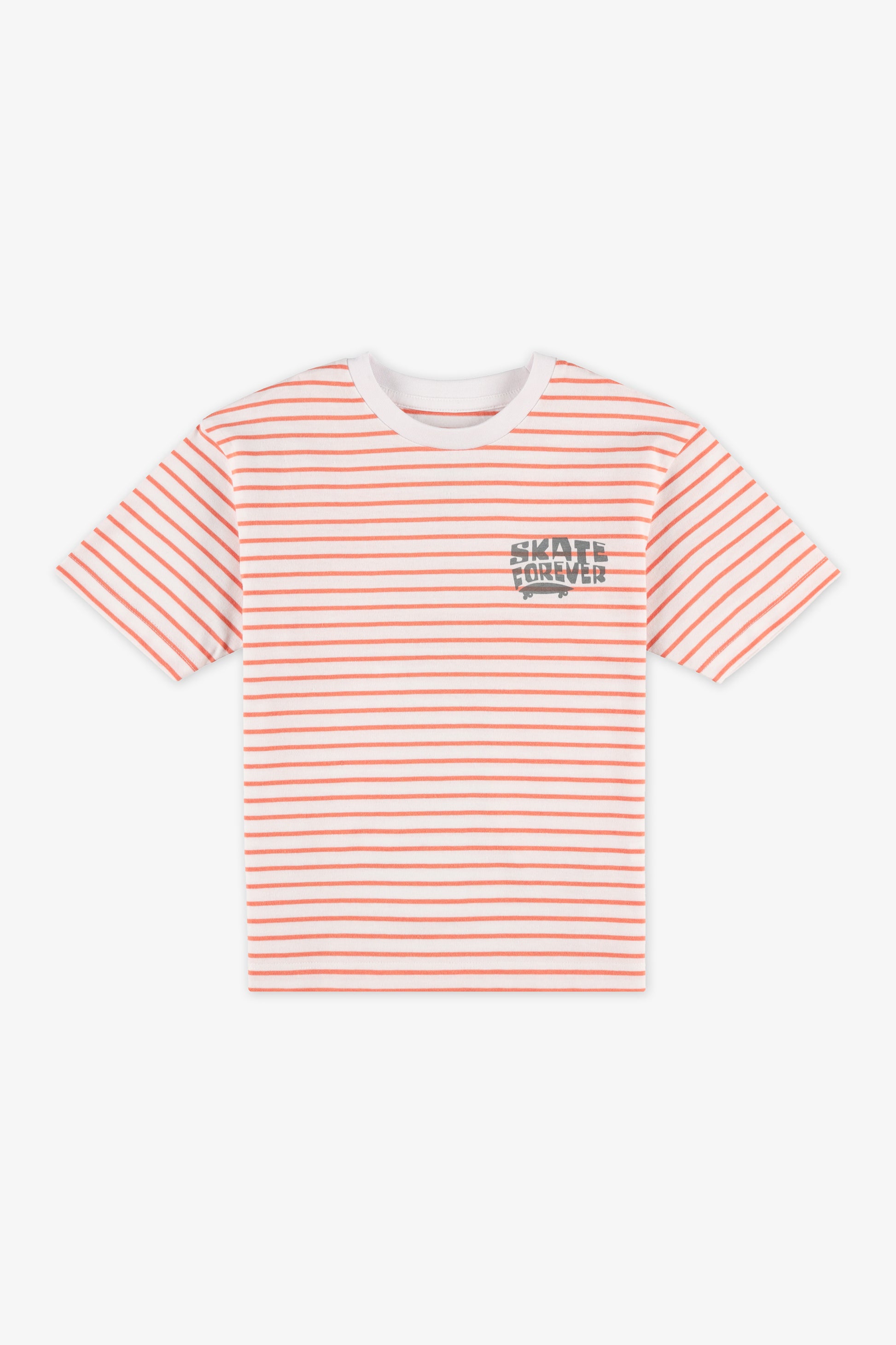 Chandail m/courtes boxy rayé - Enfant garçon 2/20$ && ORANGE MULTI