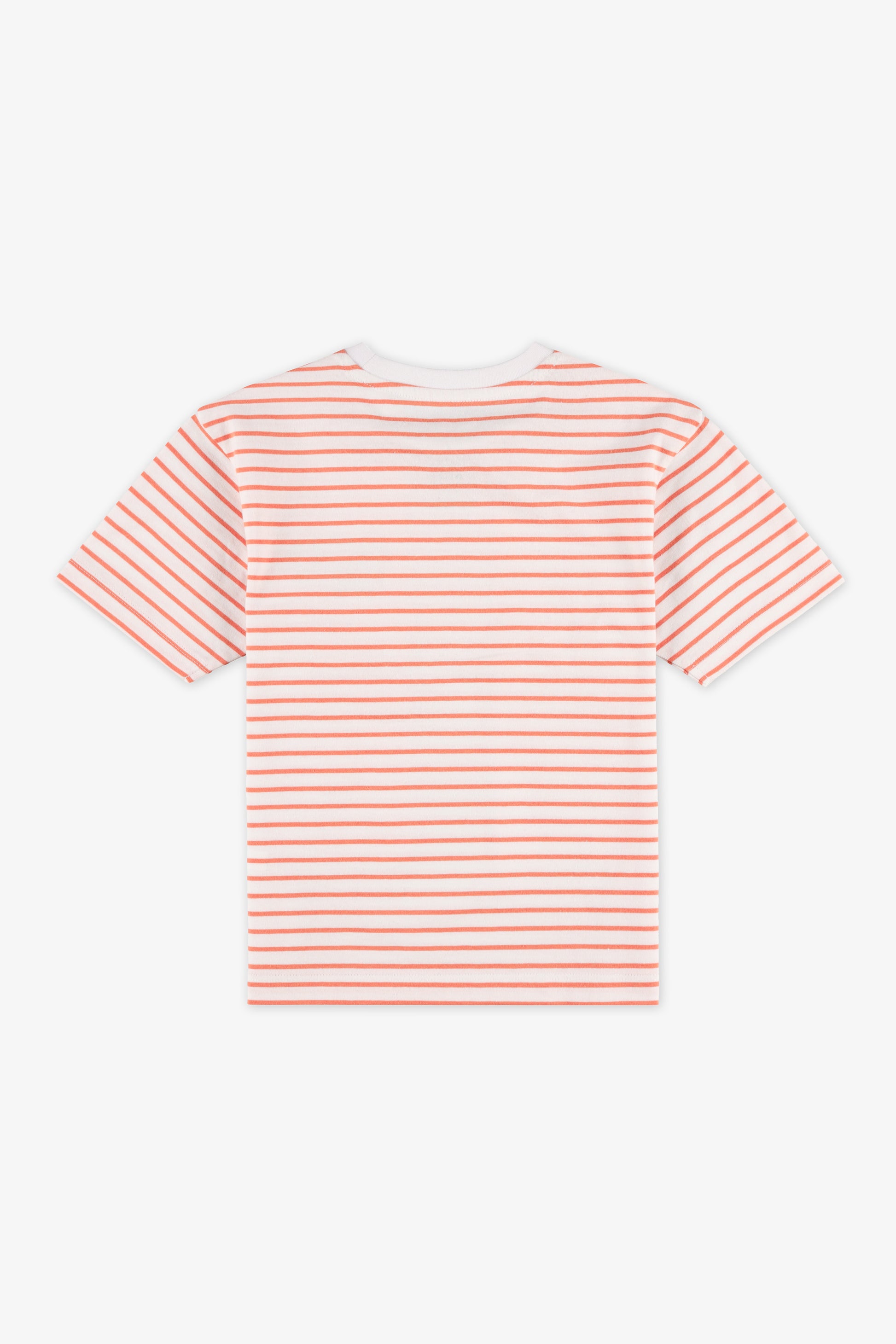 Chandail m/courtes boxy rayé - Enfant garçon 2/20$ && ORANGE MULTI