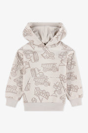 Chandail ouaté à capuchon – Bébé garçon && BEIGE/MULTI