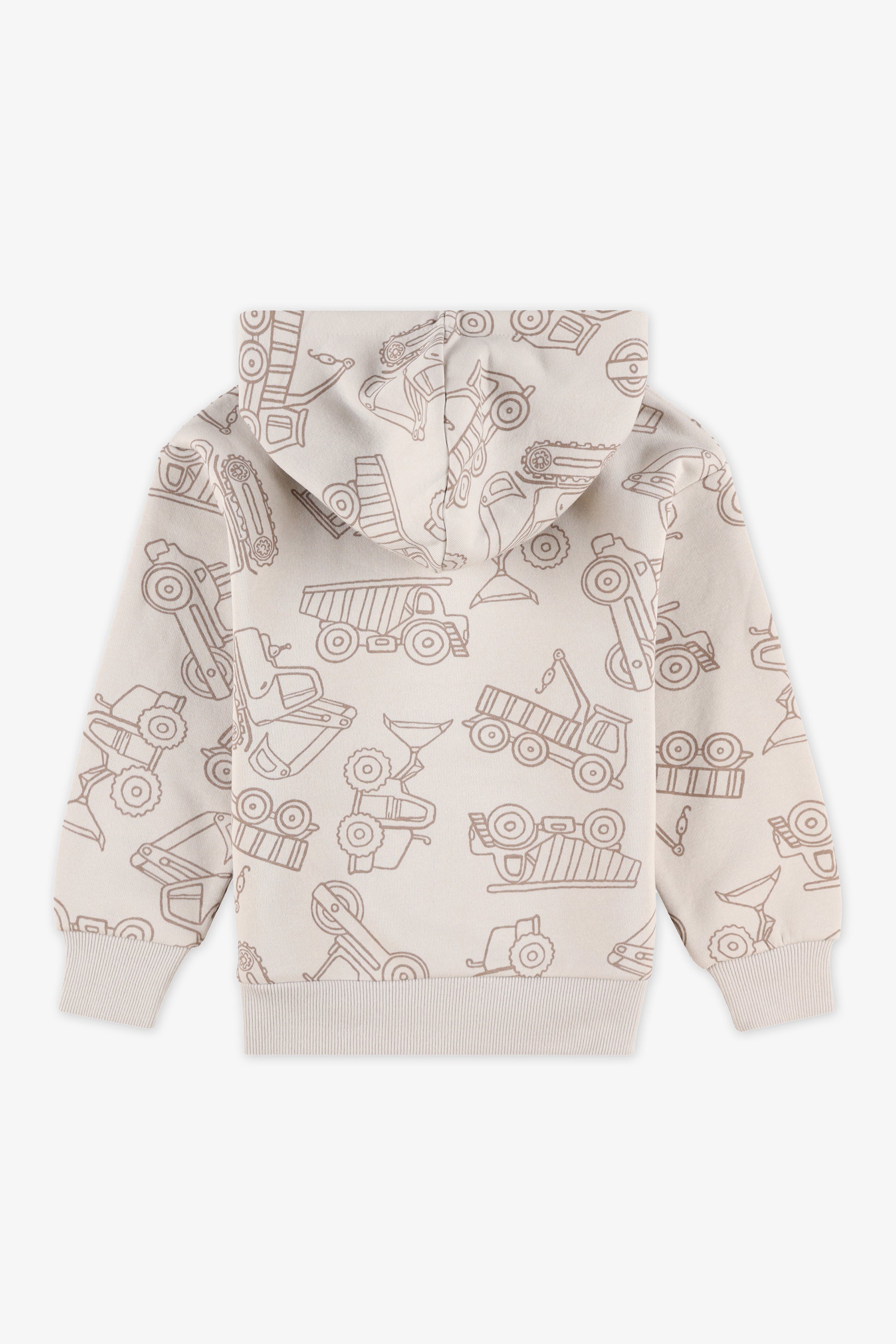 Chandail ouaté à capuchon – Bébé garçon && BEIGE/MULTI