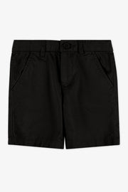 Bermuda Chino coupe droite - Enfant garçon && NOIR