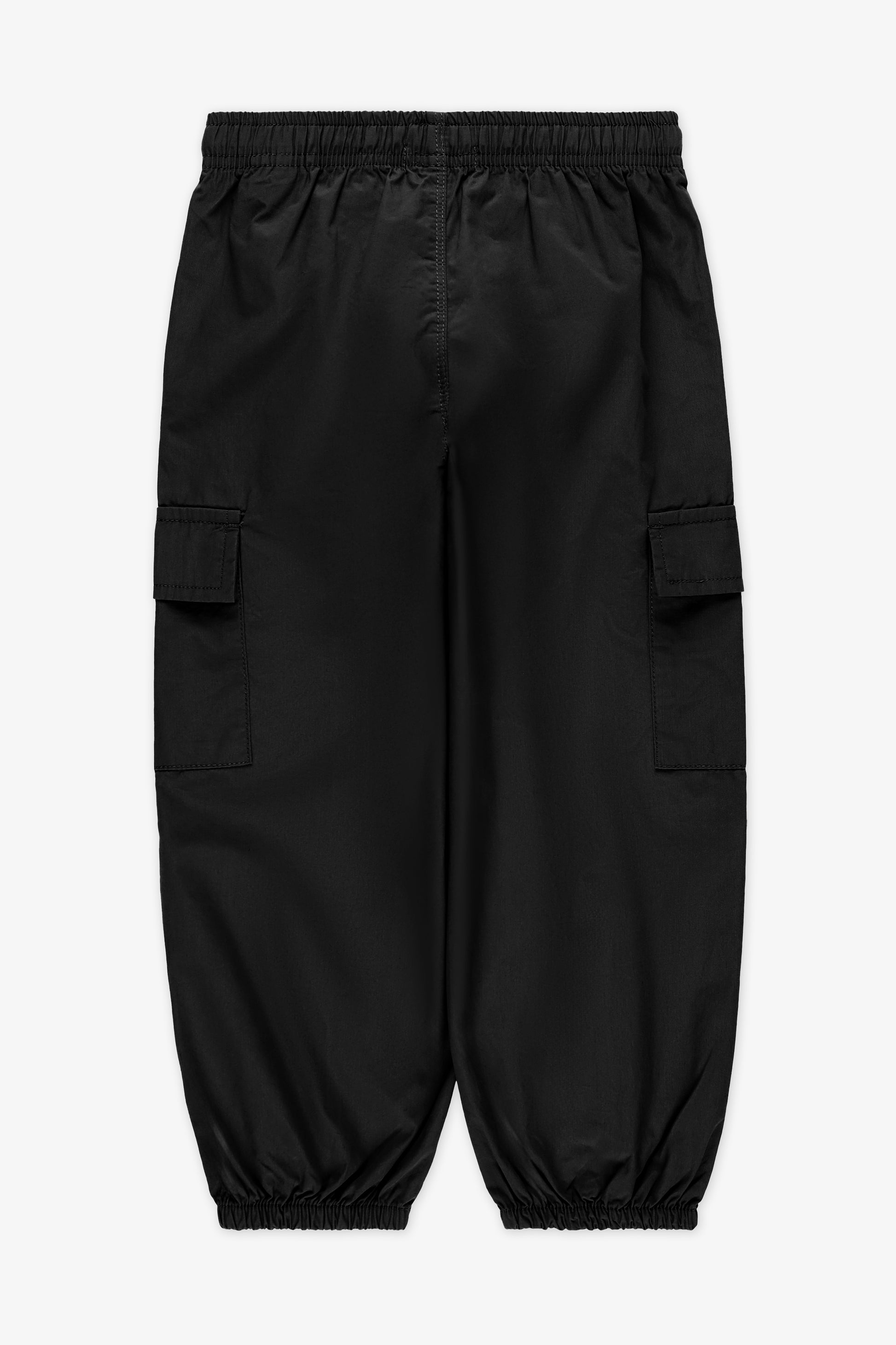 Pantalon parachute élastique cargo - Enfant garçon && NOIR