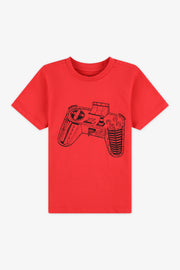 Chandail M/courtes graphique – Enfant garçon 2/20$ && ROUGE