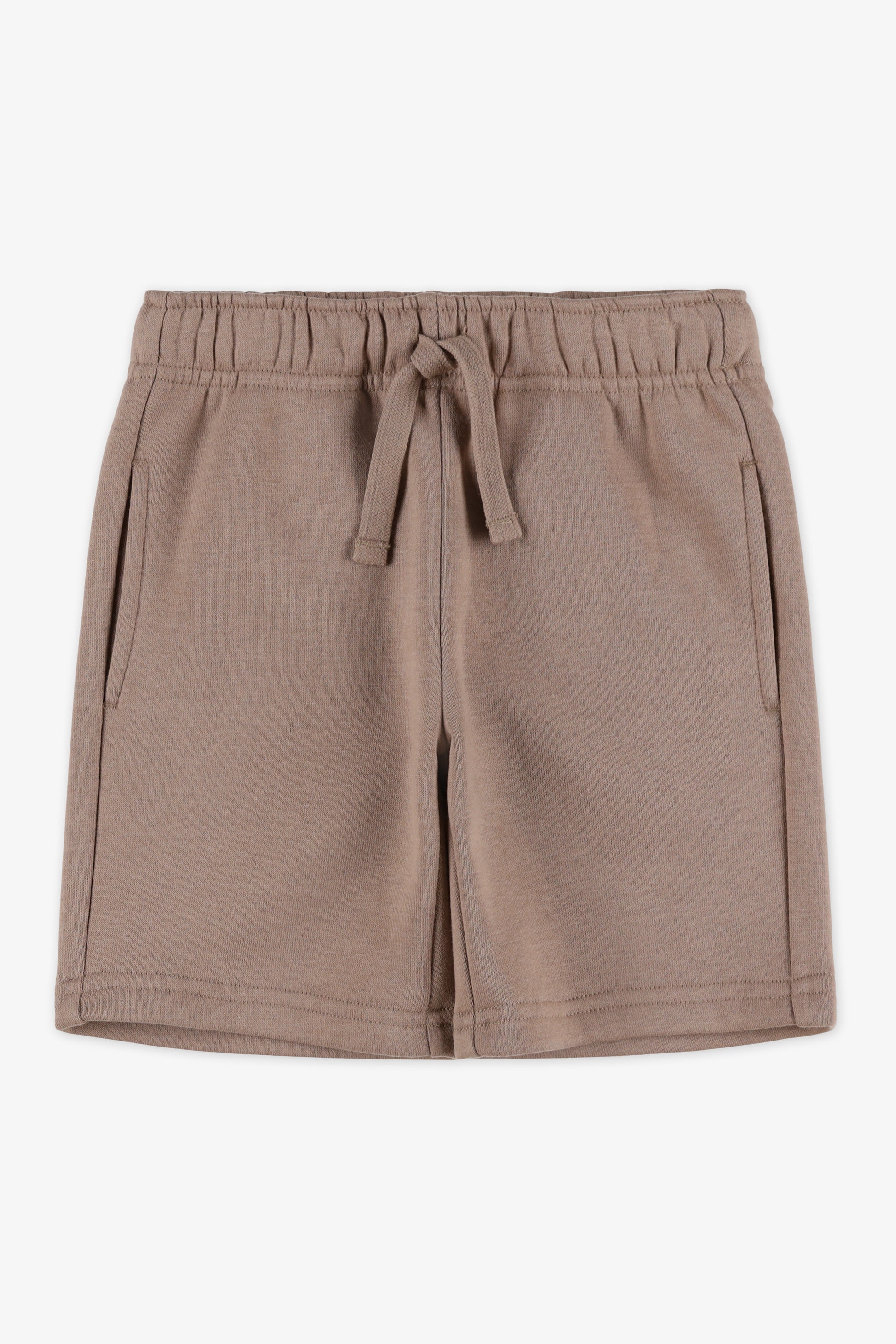 Short bermuda pull-on en molleton - Enfant garçon && TAUPE