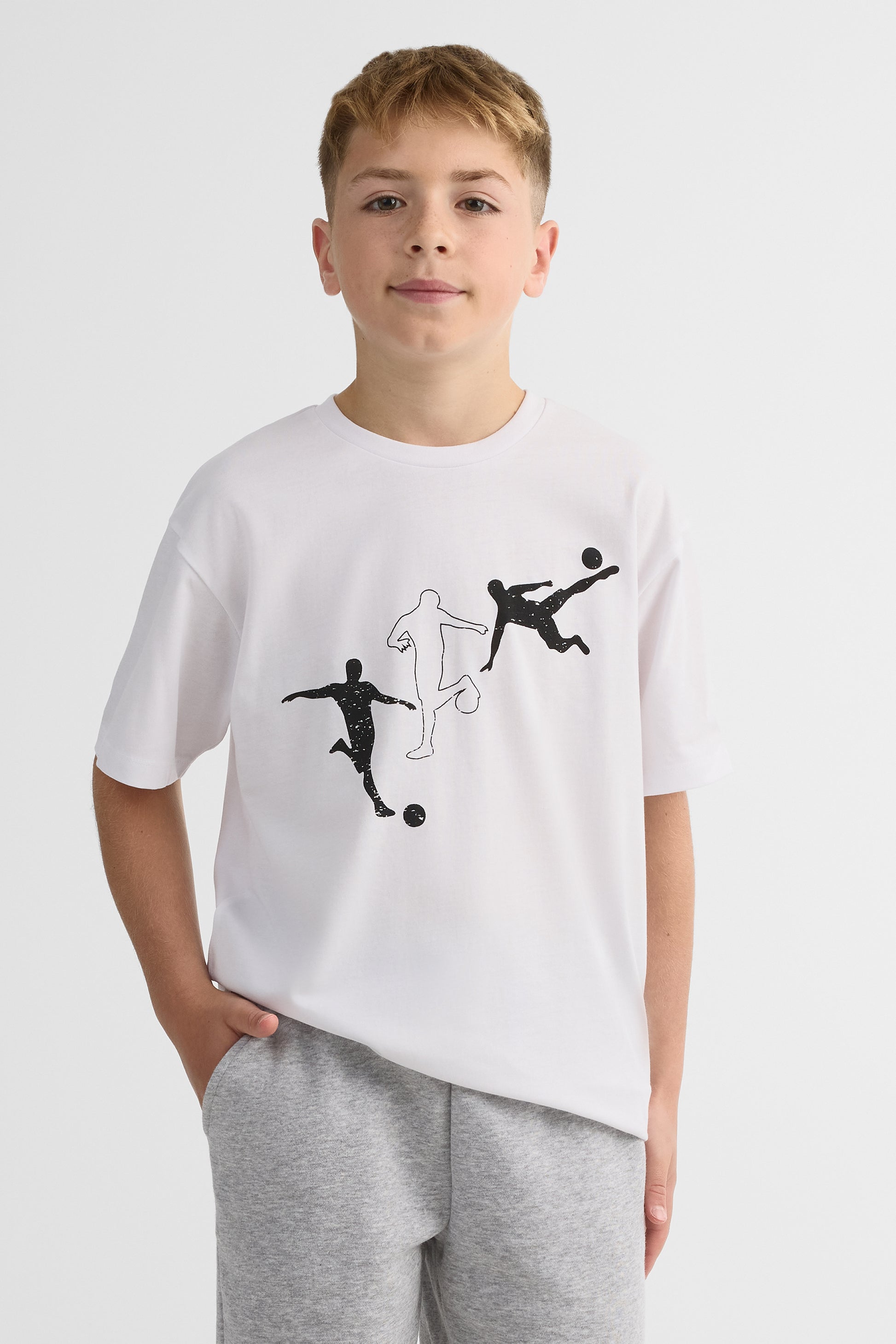 Ado garçons - T-Shirt && BLANC