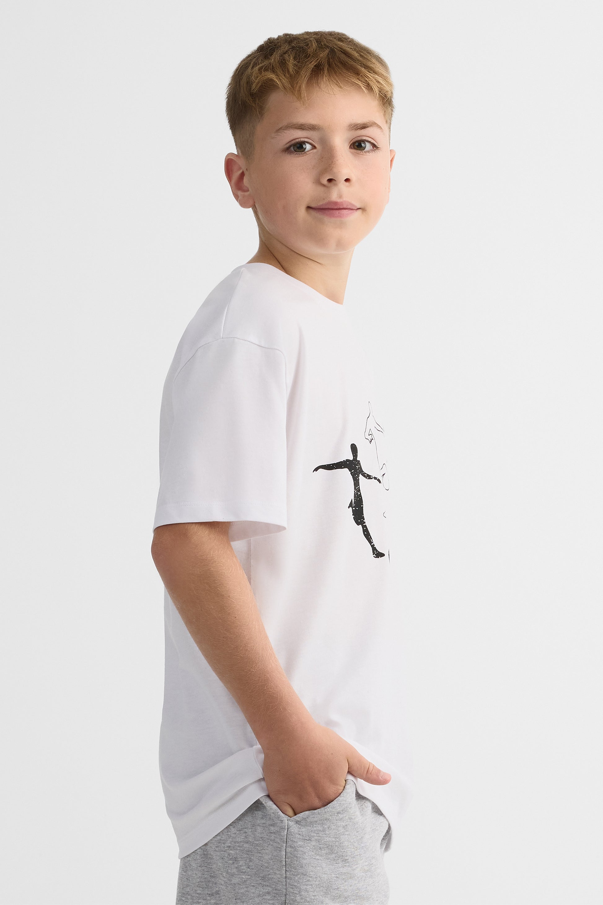 Ado garçons - T-Shirt && BLANC