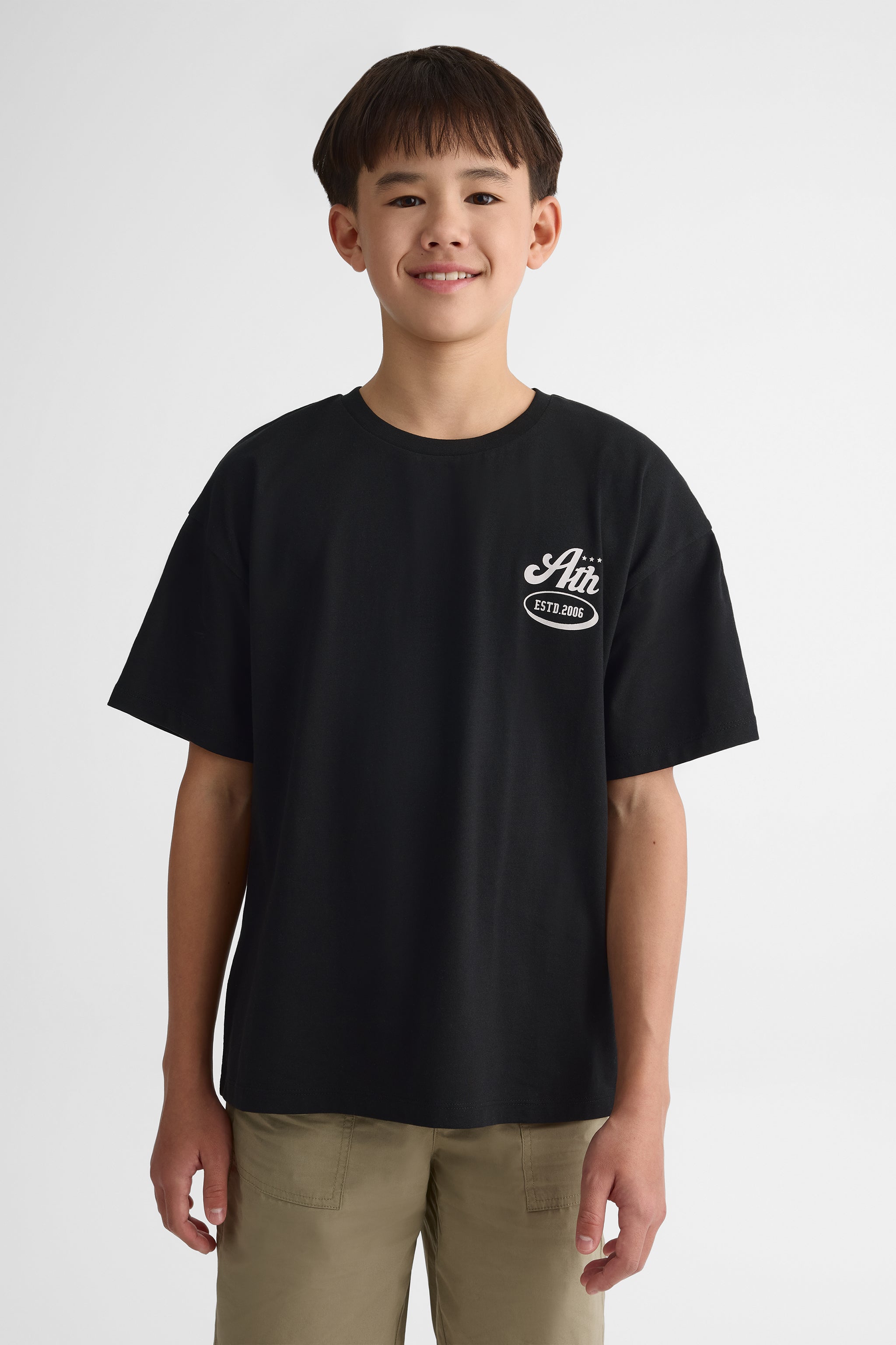 Chandail m/courtes oversize uni – Ado garçon 2/25$ && NOIR