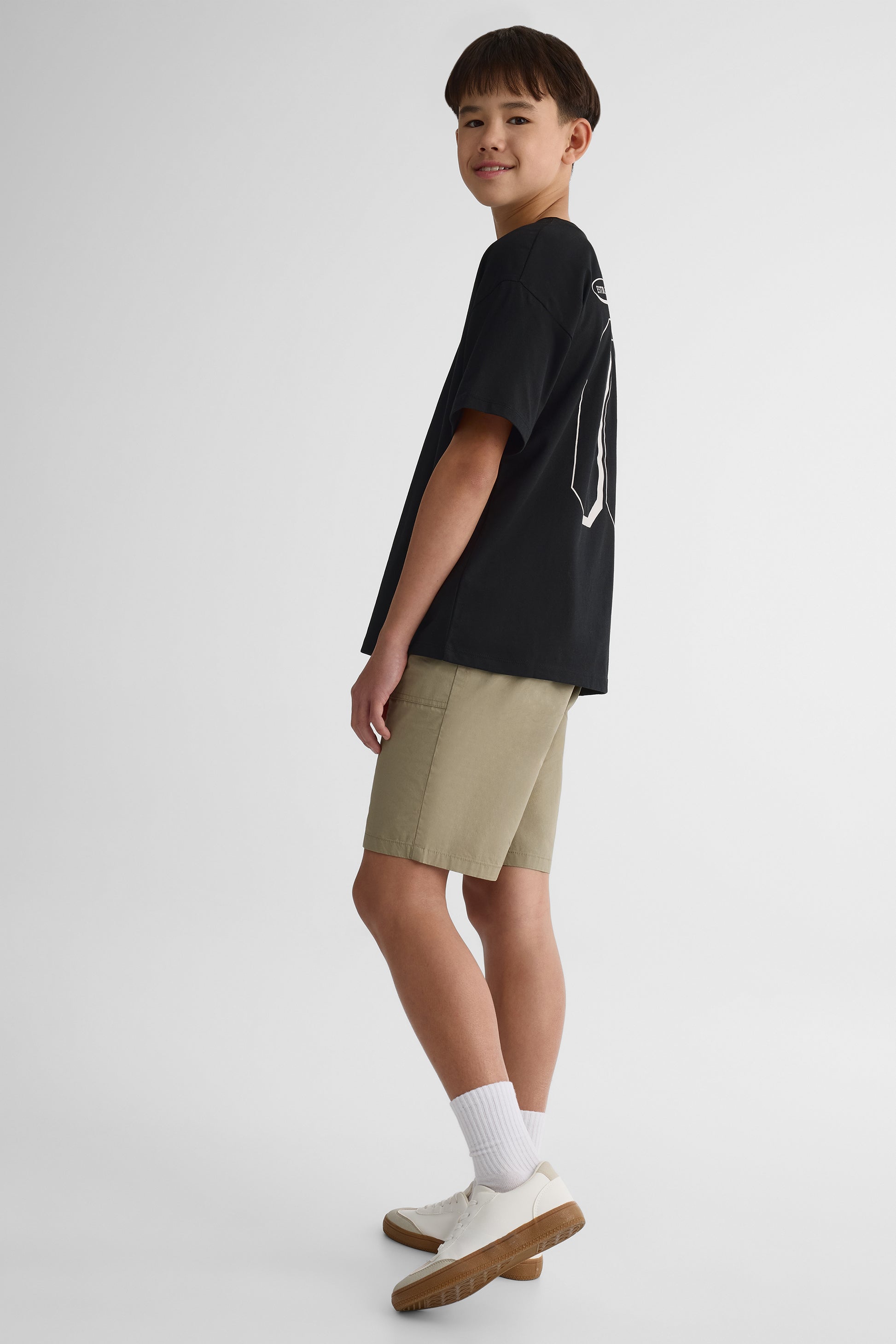 Chandail m/courtes oversize uni – Ado garçon 2/25$ && NOIR
