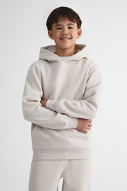 Chandail ouaté boxy à capuchon - Enfant garçon && BEIGE