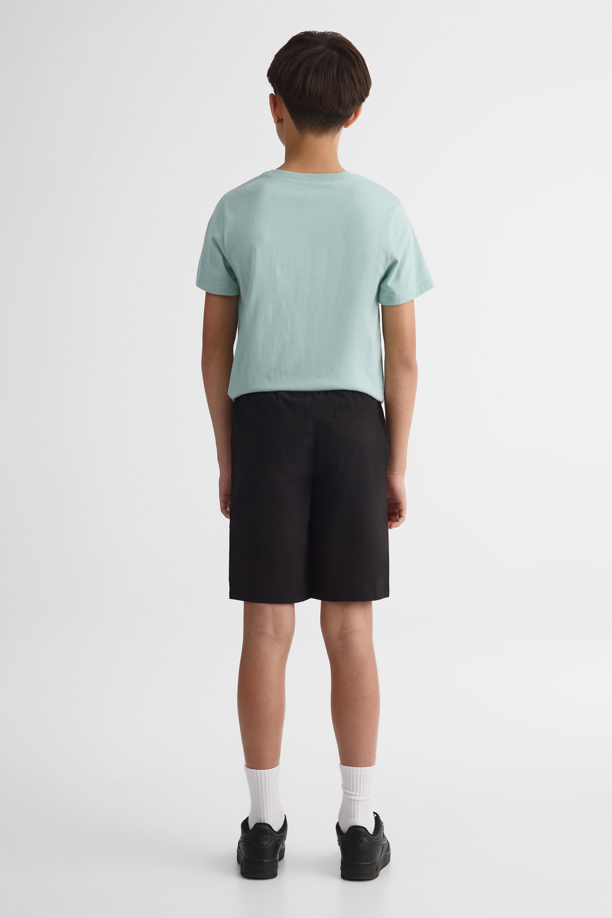 Short bermuda élastique coupe ample - Ado garçon && NOIR