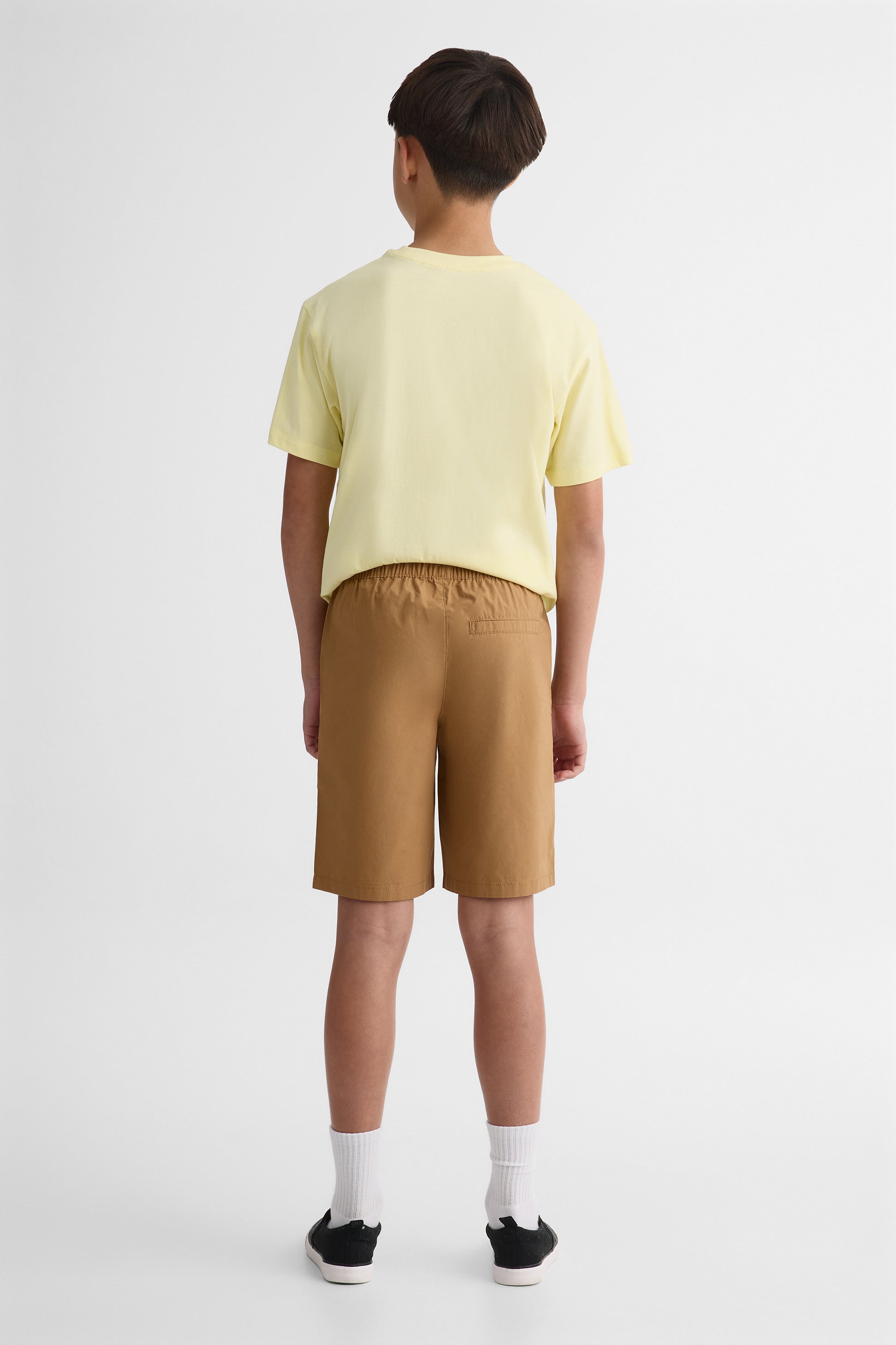 Short bermuda élastique coupe ample - Ado garçon && BRUN