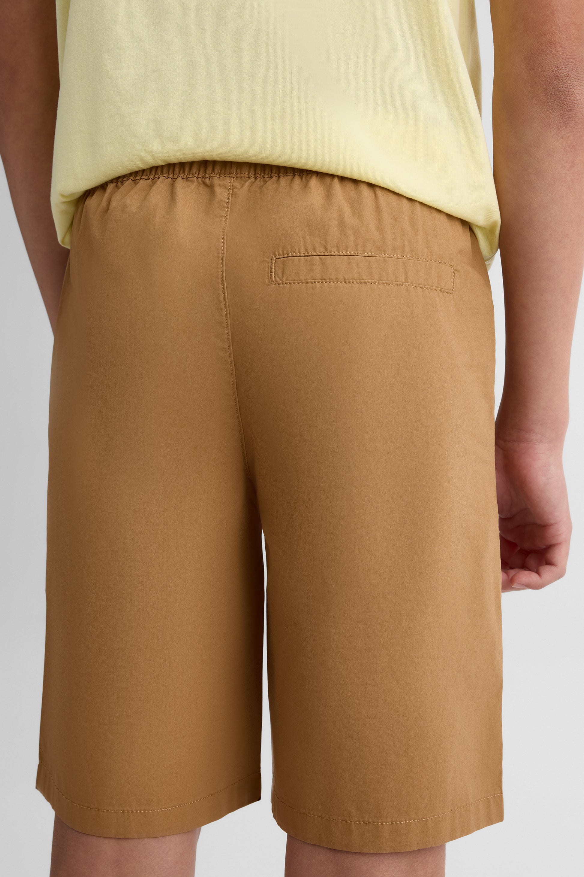 Short bermuda élastique coupe ample - Ado garçon && BRUN
