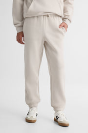 Jogger ouaté élastique à la taille - Ado garçon && BEIGE