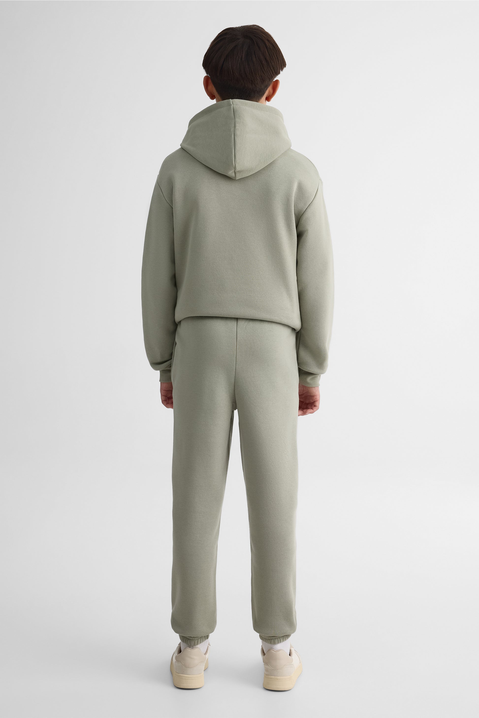 Jogger ouaté élastique à la taille - Ado garçon && KAKI