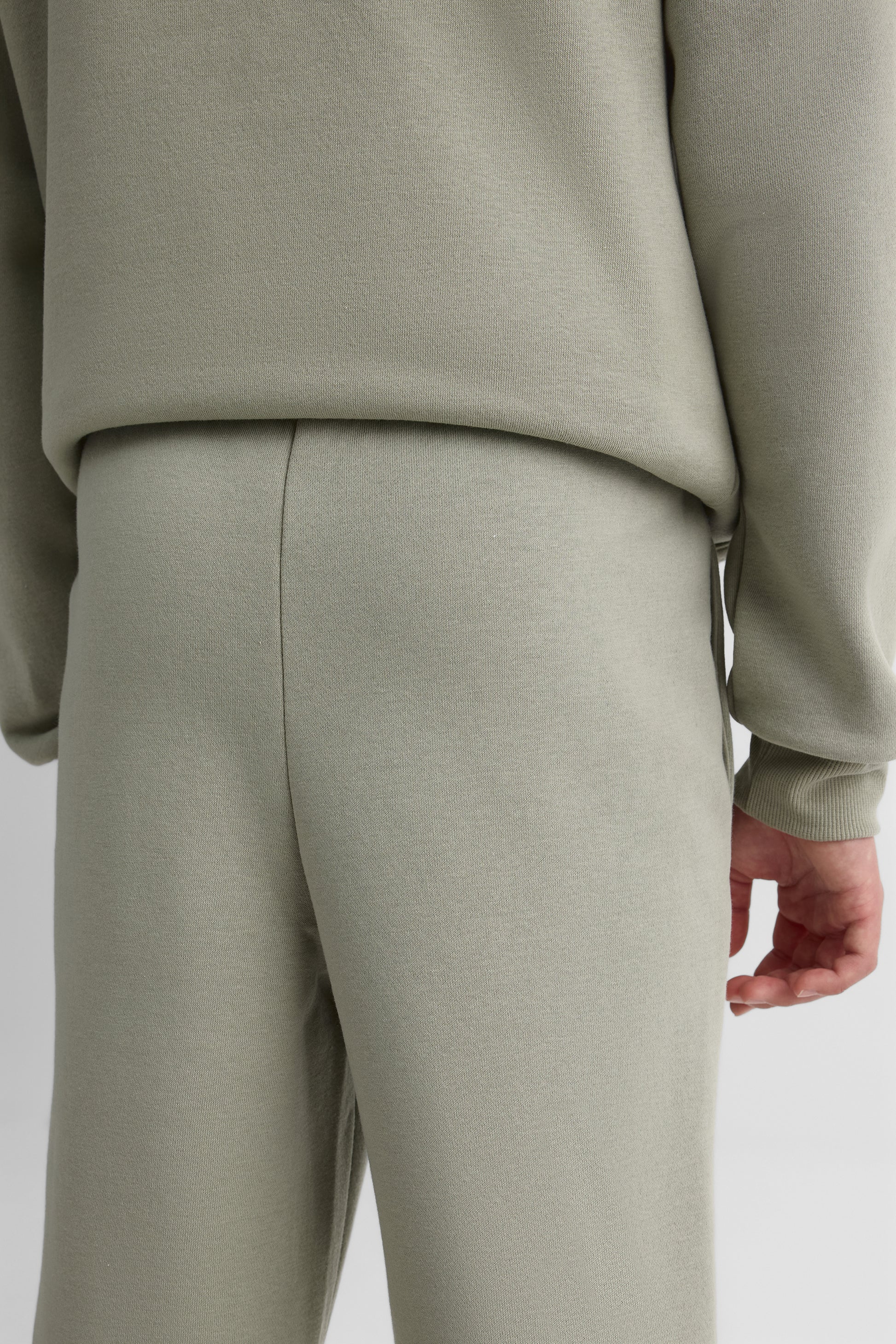 Jogger ouaté élastique à la taille - Ado garçon && KAKI