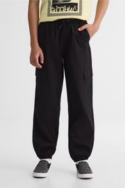 Pantalon parachute élastique - Ado garçon && NOIR