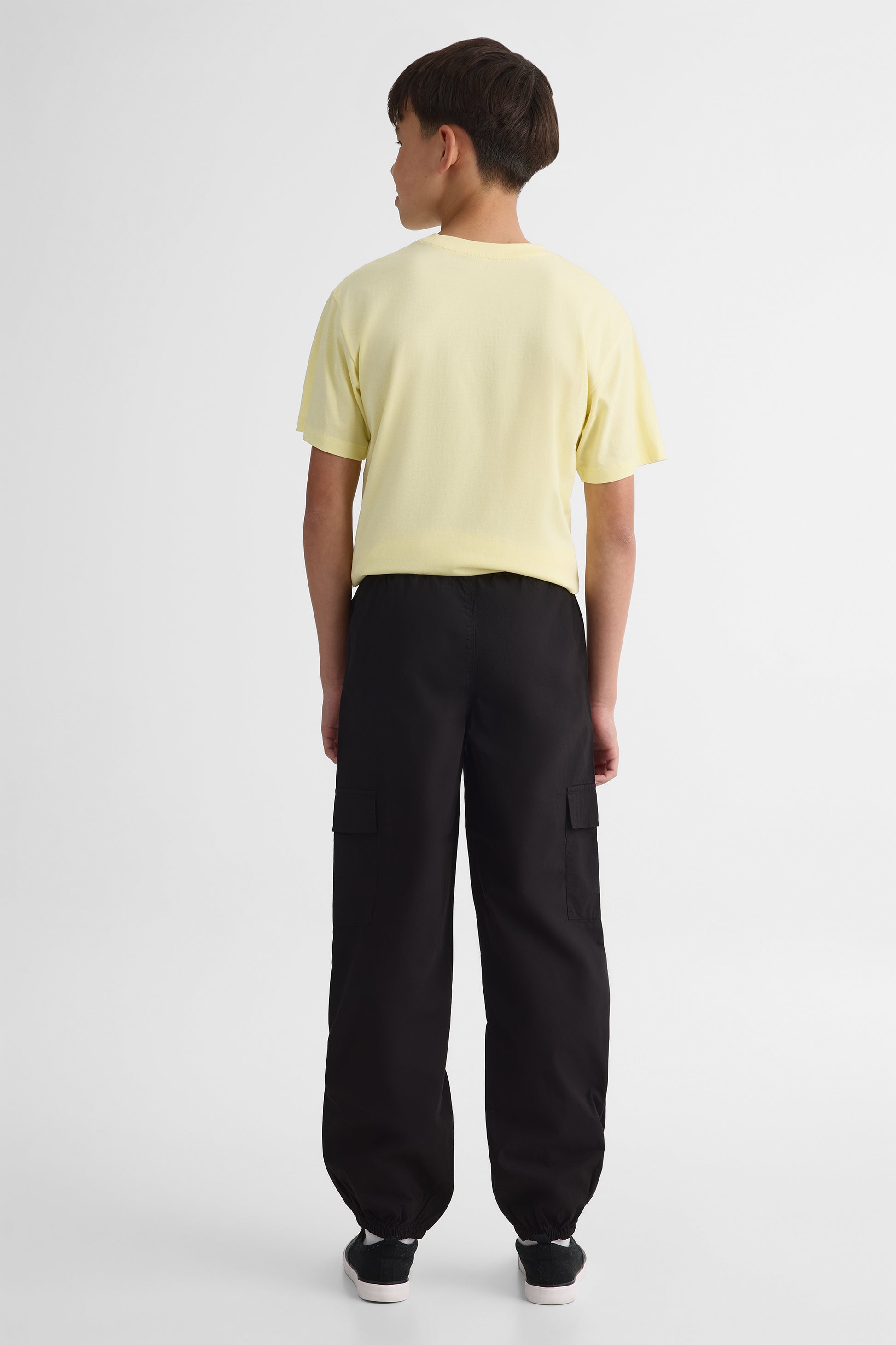 Pantalon parachute élastique - Ado garçon && NOIR