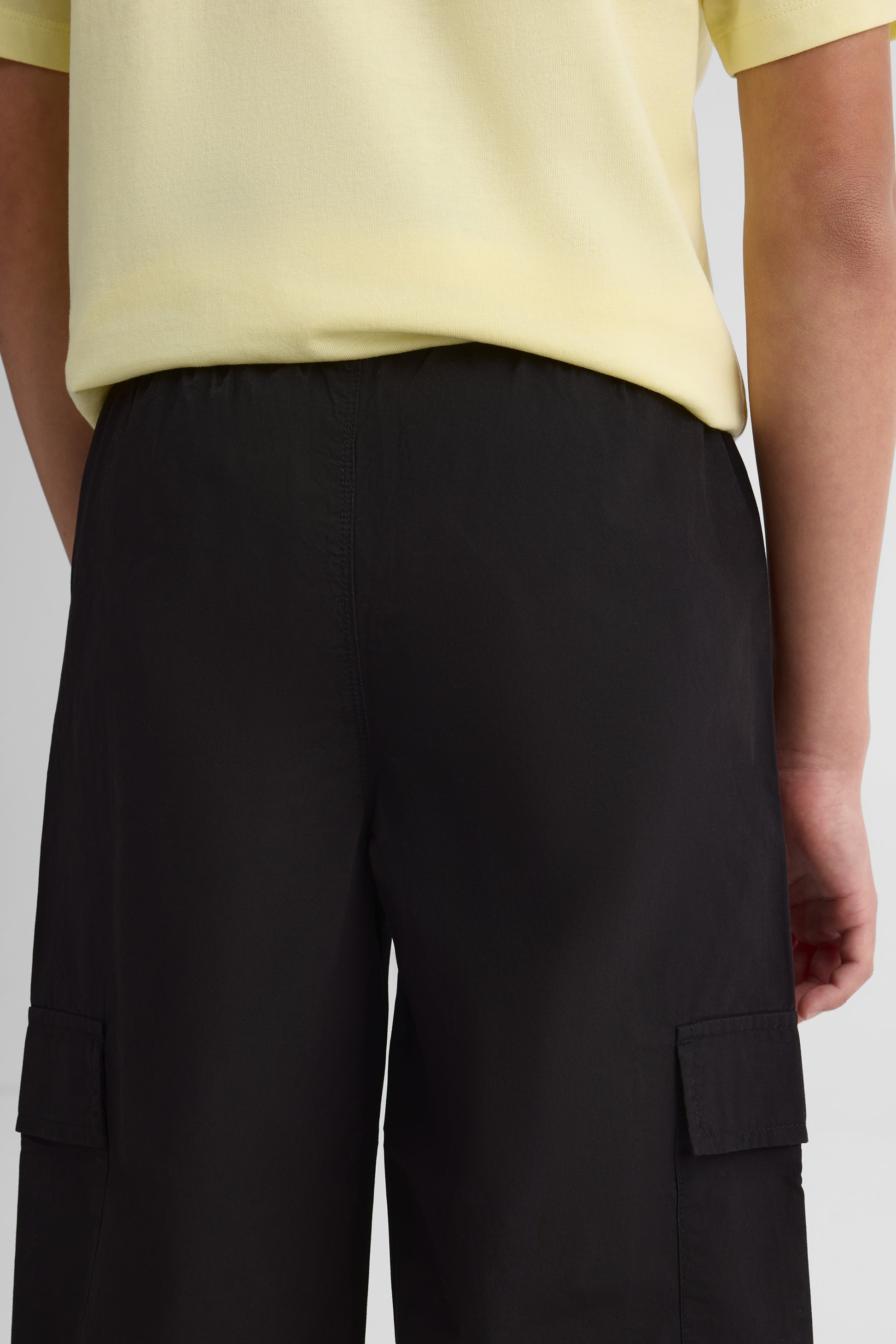 Pantalon parachute élastique - Ado garçon && NOIR