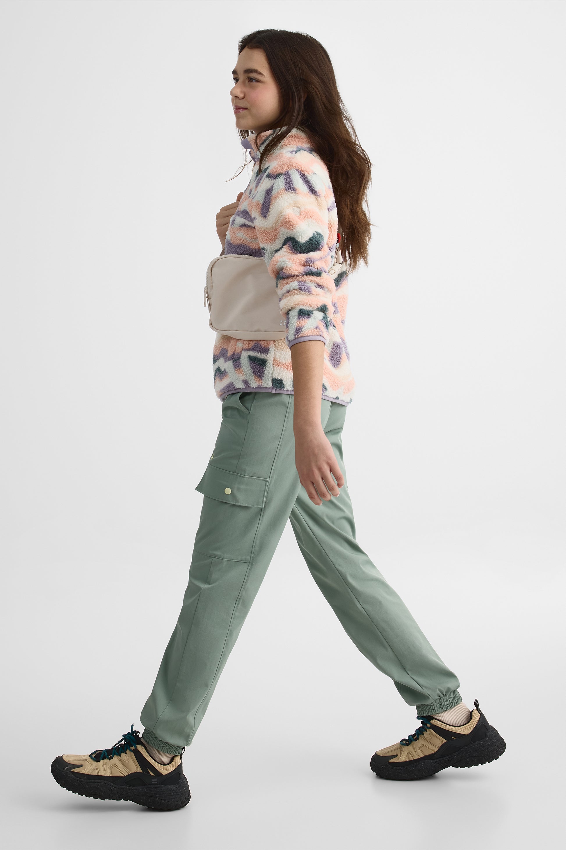 Chandail ample en plush avec col montant - Ado fille && PECHE