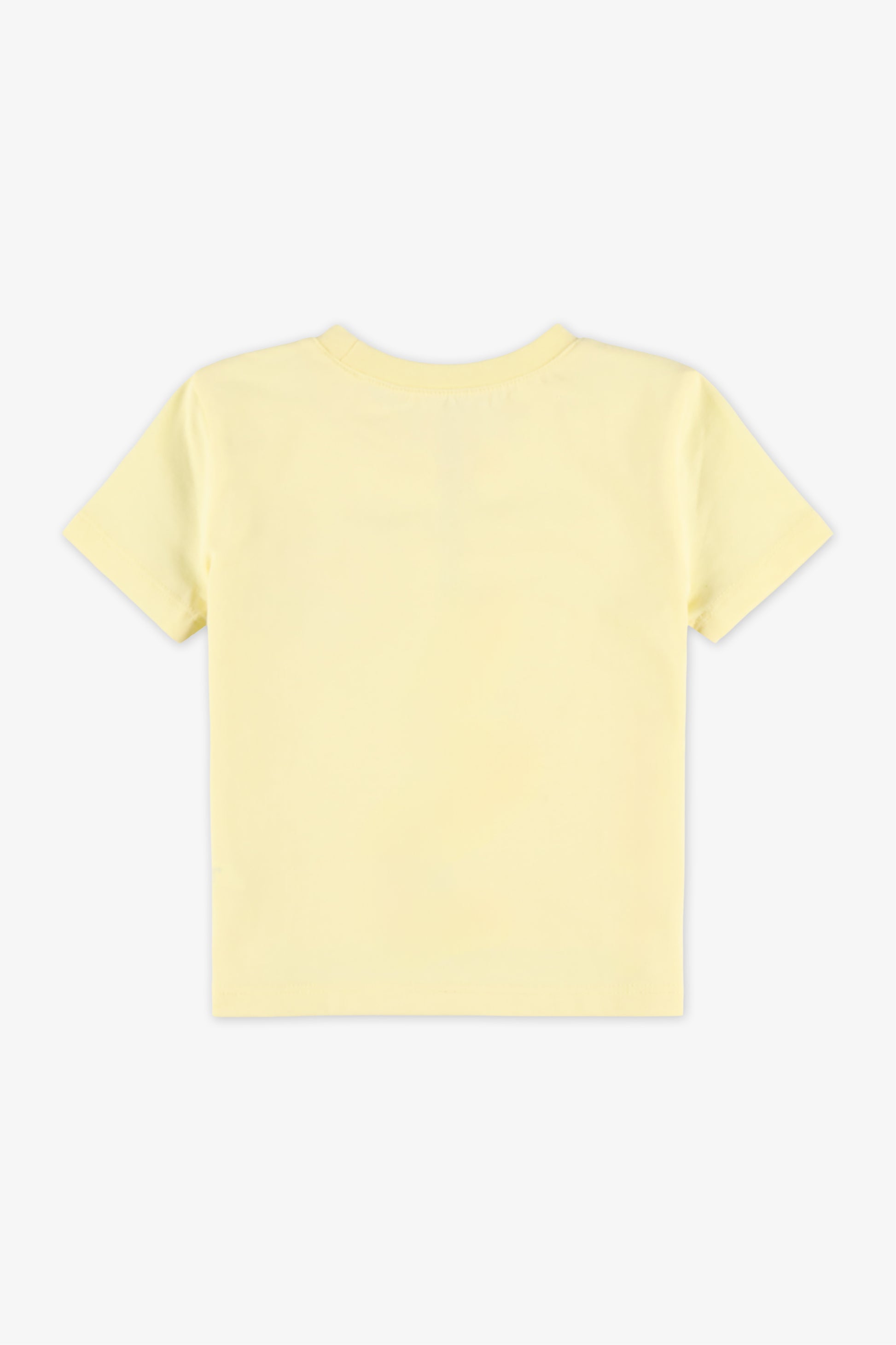 Chandail m/courtes uni avec poche - Ado garçon && JAUNE