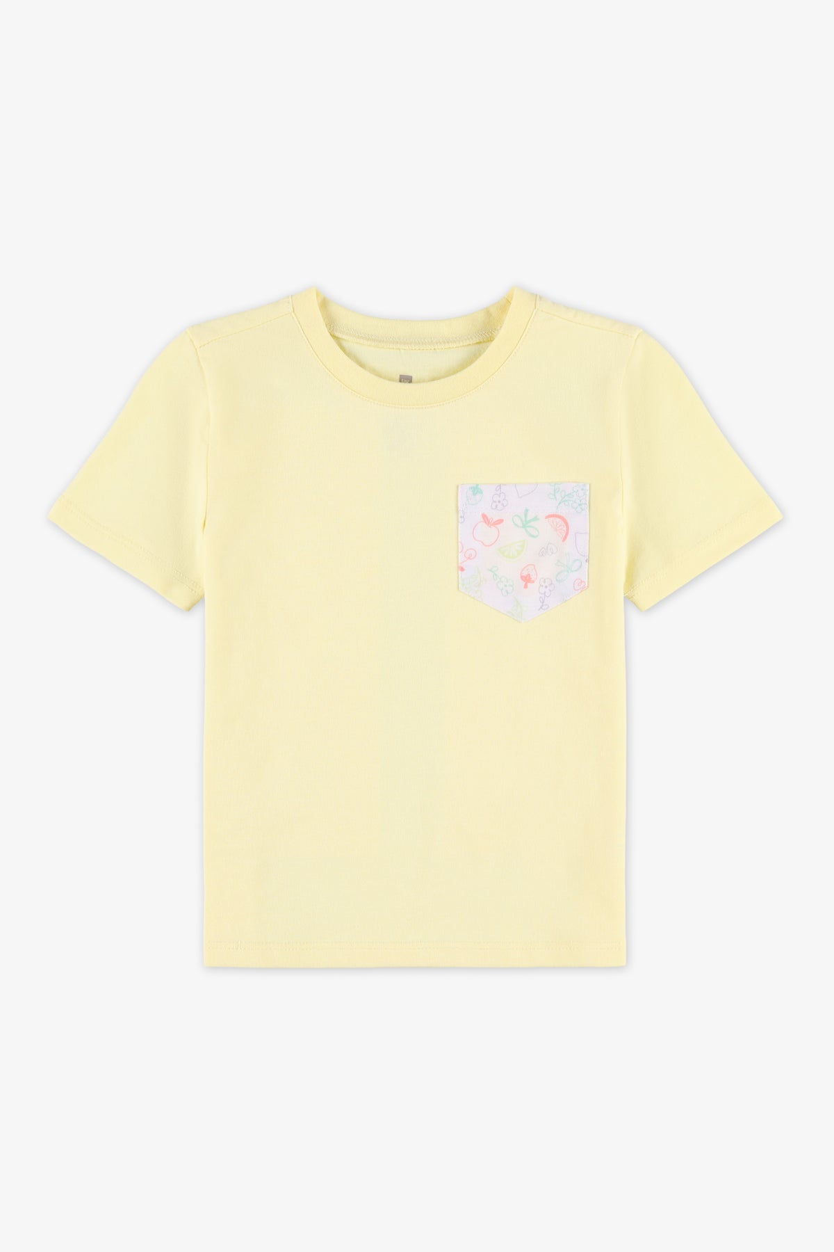 Chandail M/courtes avec poche - Bébé fille 2/20$ && JAUNE