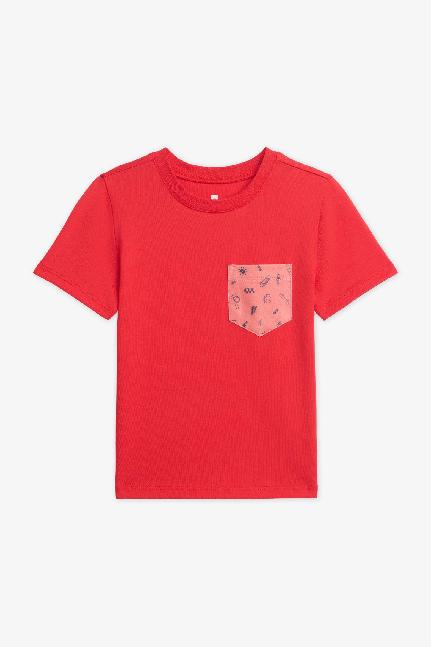 Chandail m/courtes col rond – Enfant garçon 2/20$ && ROUGE
